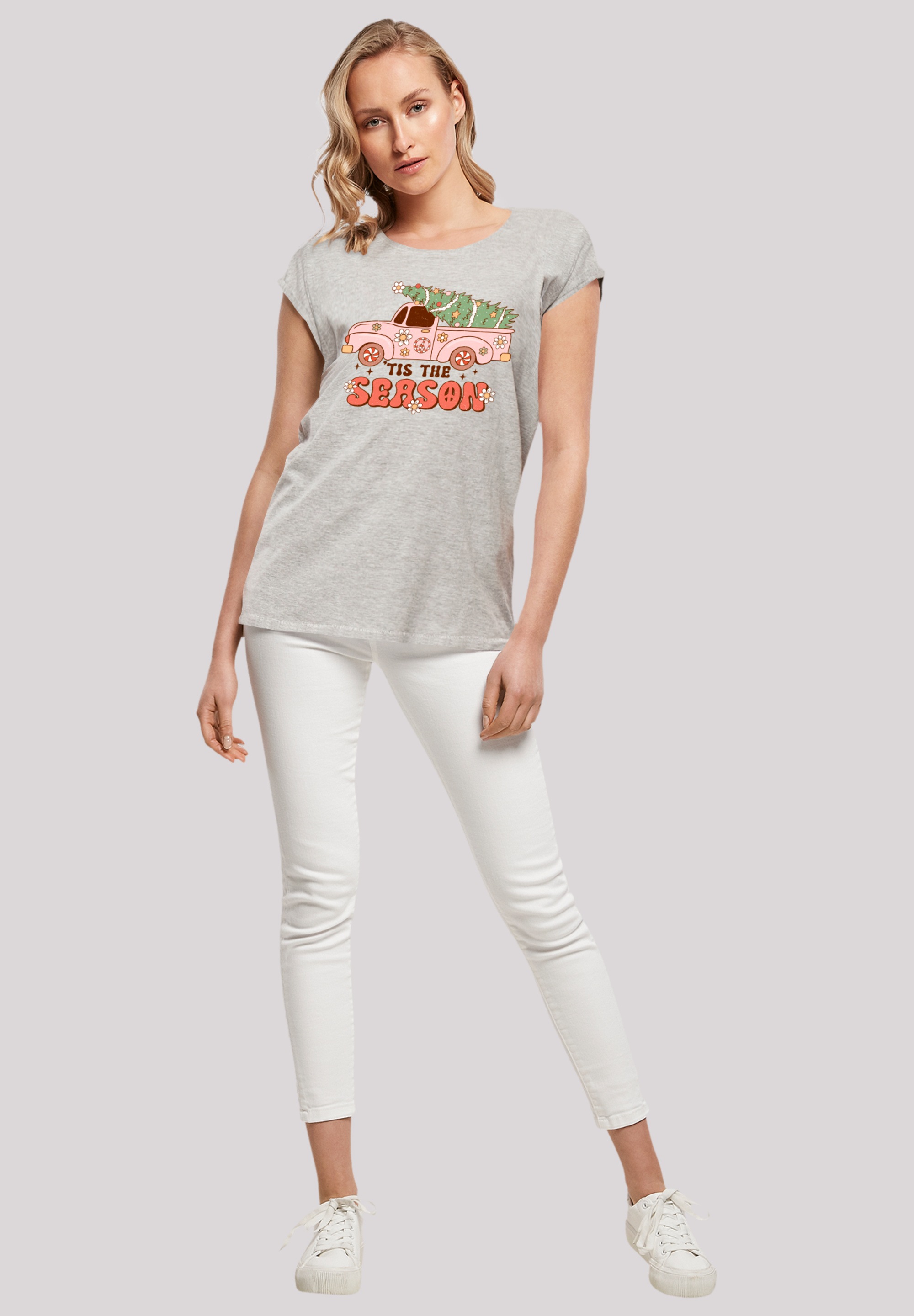 F4NT4STIC T-Shirt »Tis The Season Weihnachten Drivin Home«, Premium Qualität, Weihnachts-Kollection