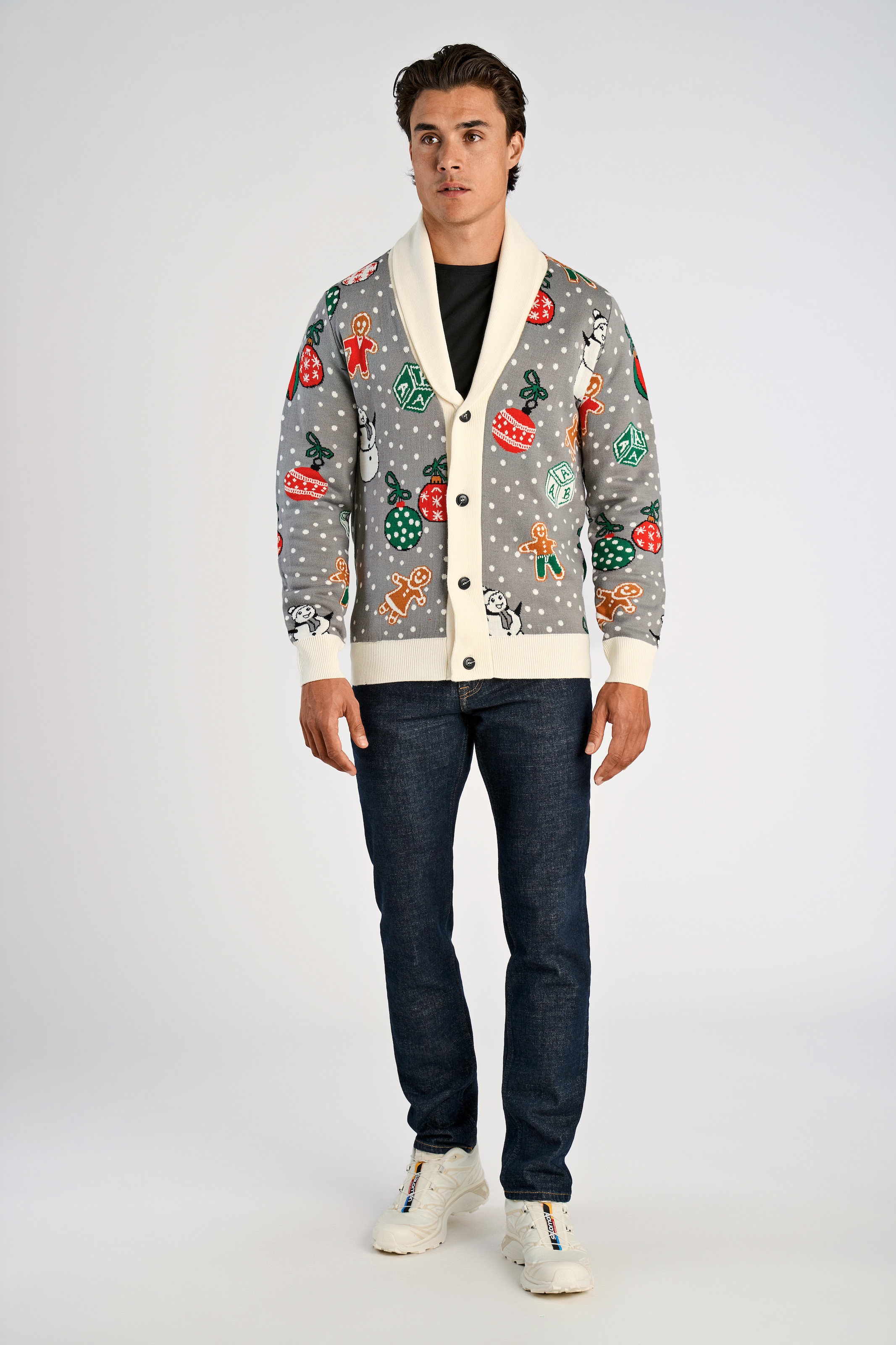 LINDBERGH Weihnachtspullover mit Intarsien Muster