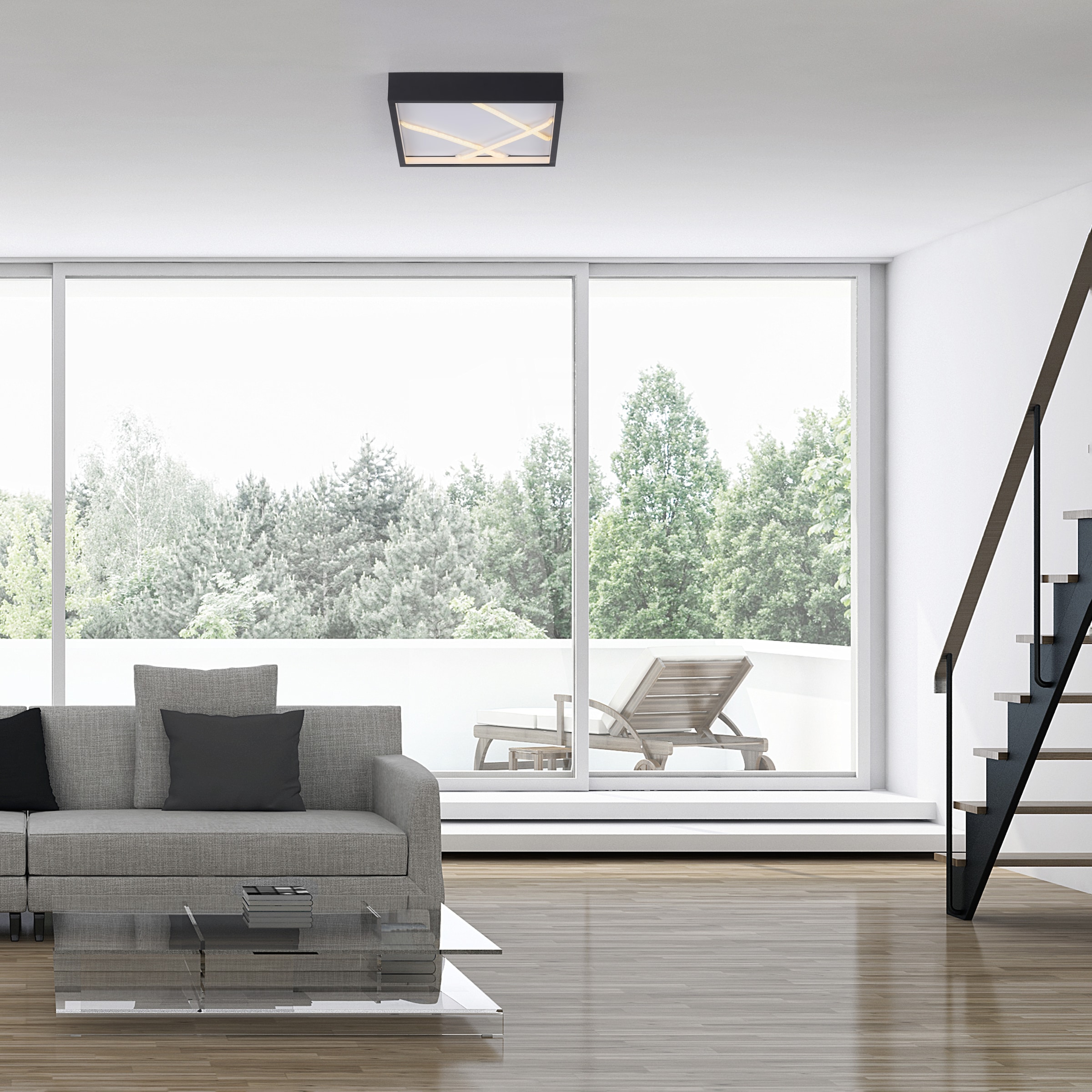 JUST LIGHT LED Deckenleuchte »MIKADO« LED-Board 1 Stk. Warmweiß dimmbar, Simply Dim, Memory nach Trennung vom Netz