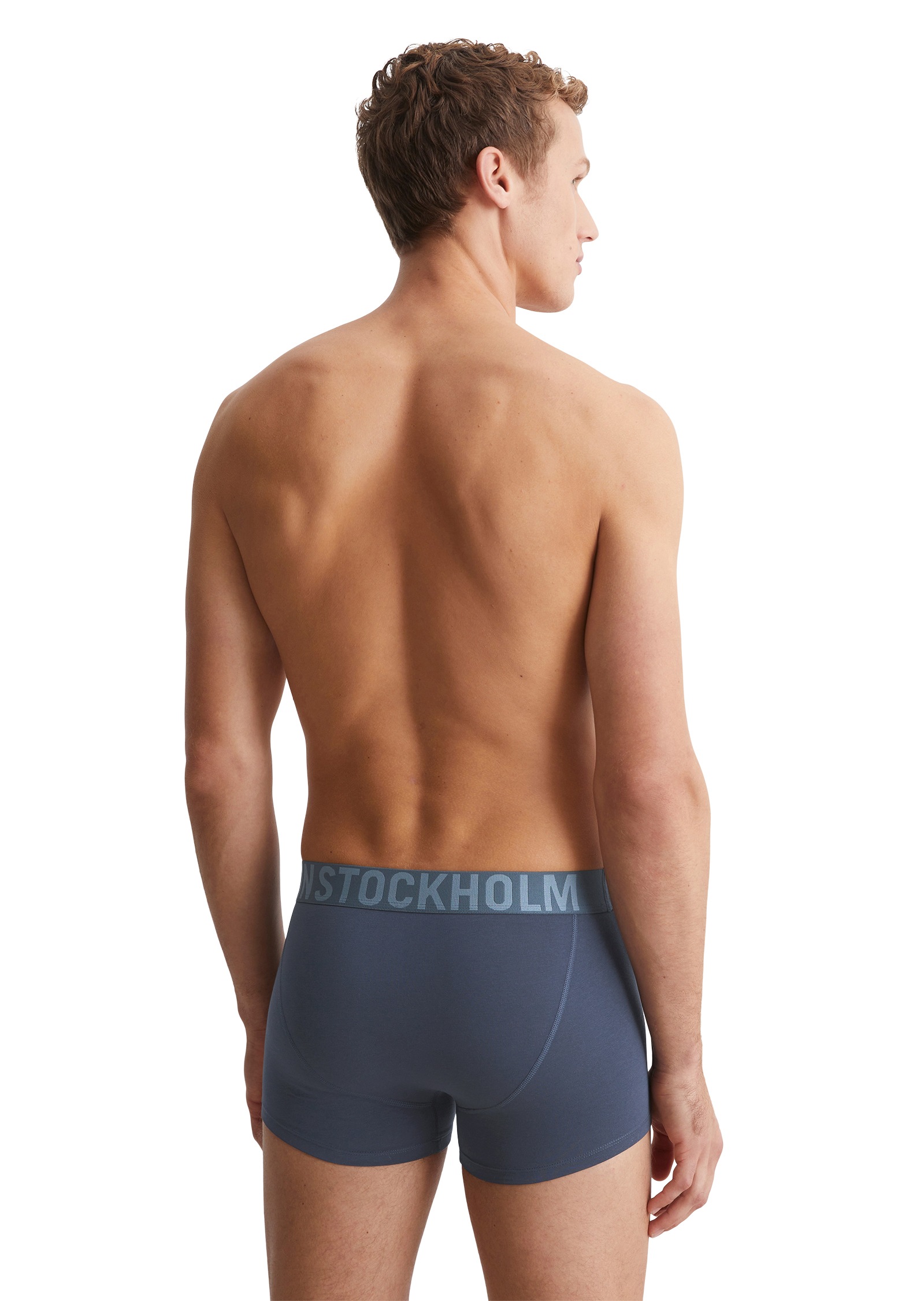 Thumbnail - Marc OPolo Trunk "Essentials" 3er Pack, mit Webbund mit kontrastfarbenem Logo-Schriftzug