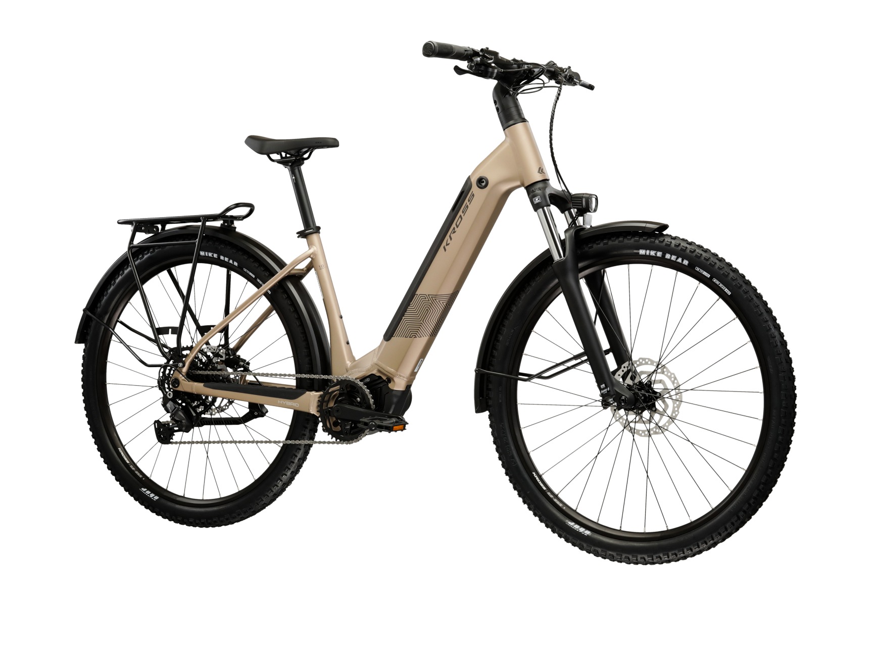 KROSS E-Bike "Influx Hybrid SUV 1.0 22,8Ah/820Wh 29 Zoll braun 9 Gänge 2026", 48cm, 29 Zoll (73,66cm)braun, schwarz, Elektrofahrräder