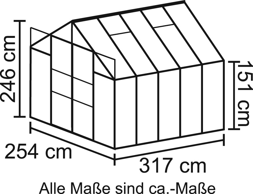 Vitavia Gewächshaus "Uranus 8300" günstig online kaufen