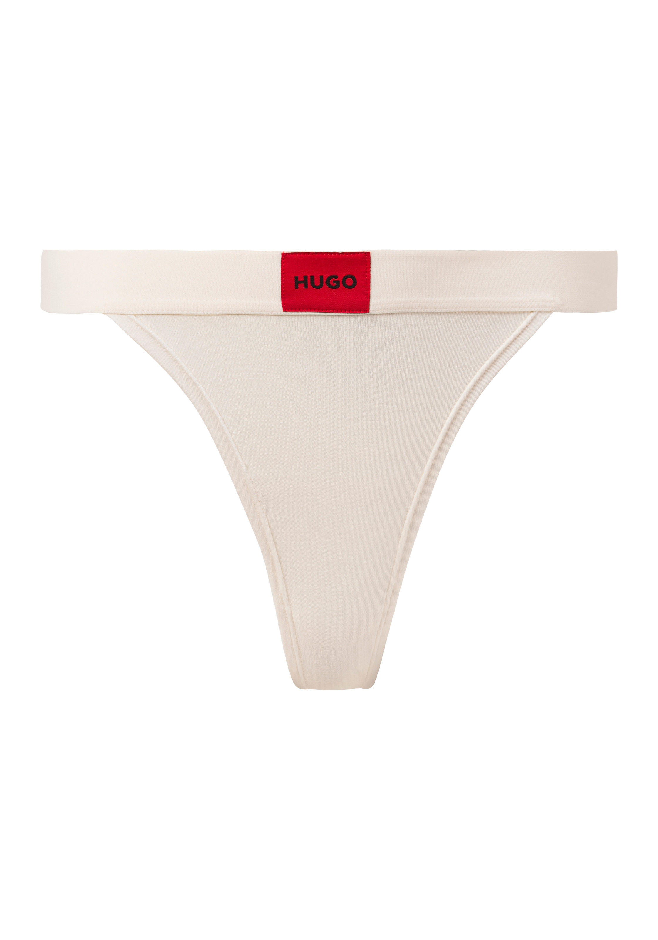 HUGO Underwear String "RED LABEL", mit Logo auf dem elastischen Bund