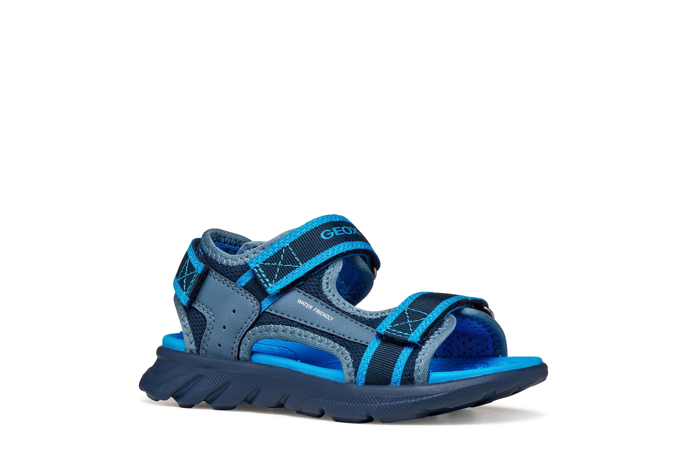 Geox Sandale "J SANDAL AIRADYUM BO" Klettschuh, Freizeitschuh mit Größenschablone zum Download