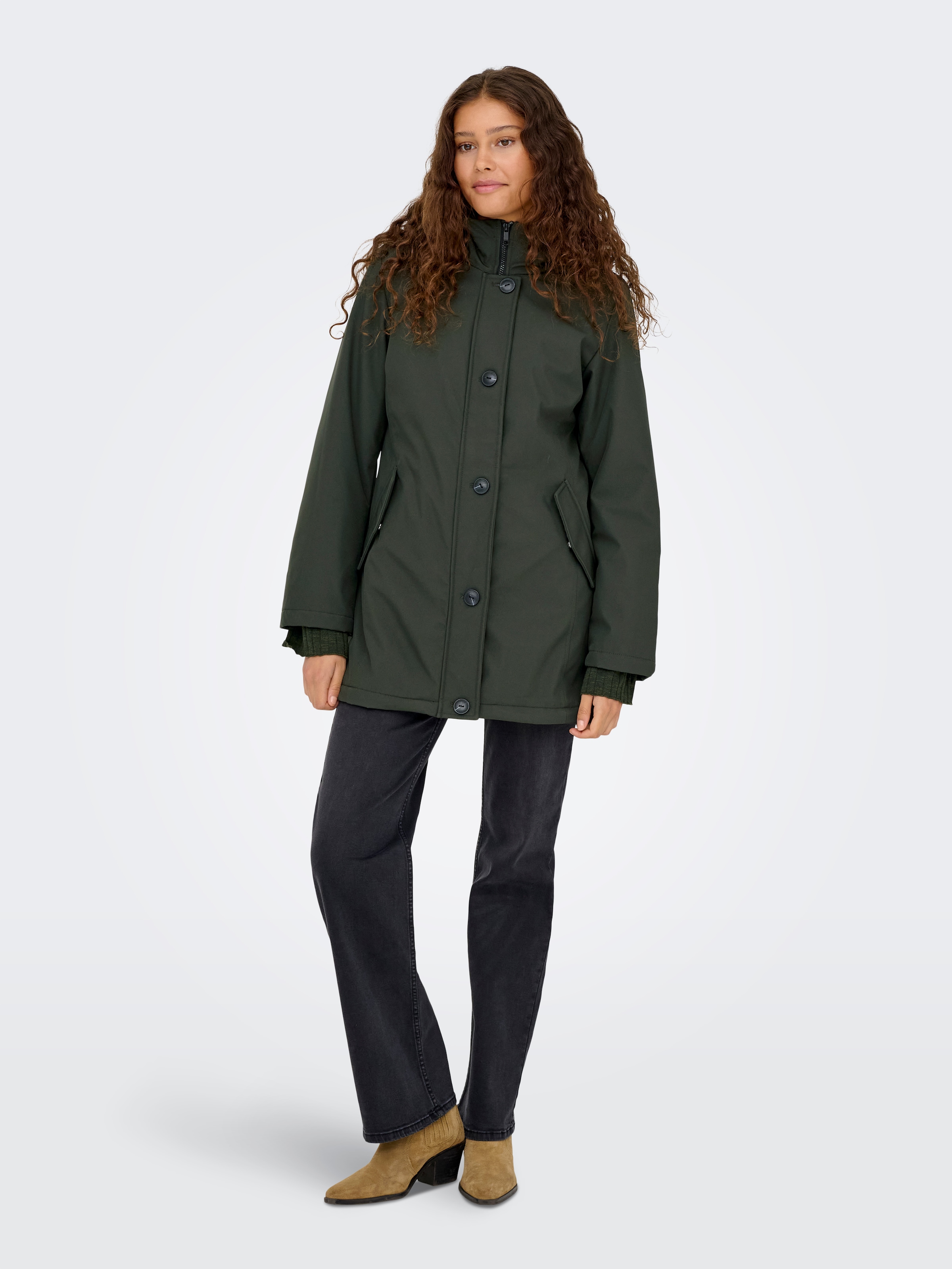 ONLY Parka »ONLOLIVIA LIFE PARKA COAT CS OTW« mit Kapuze