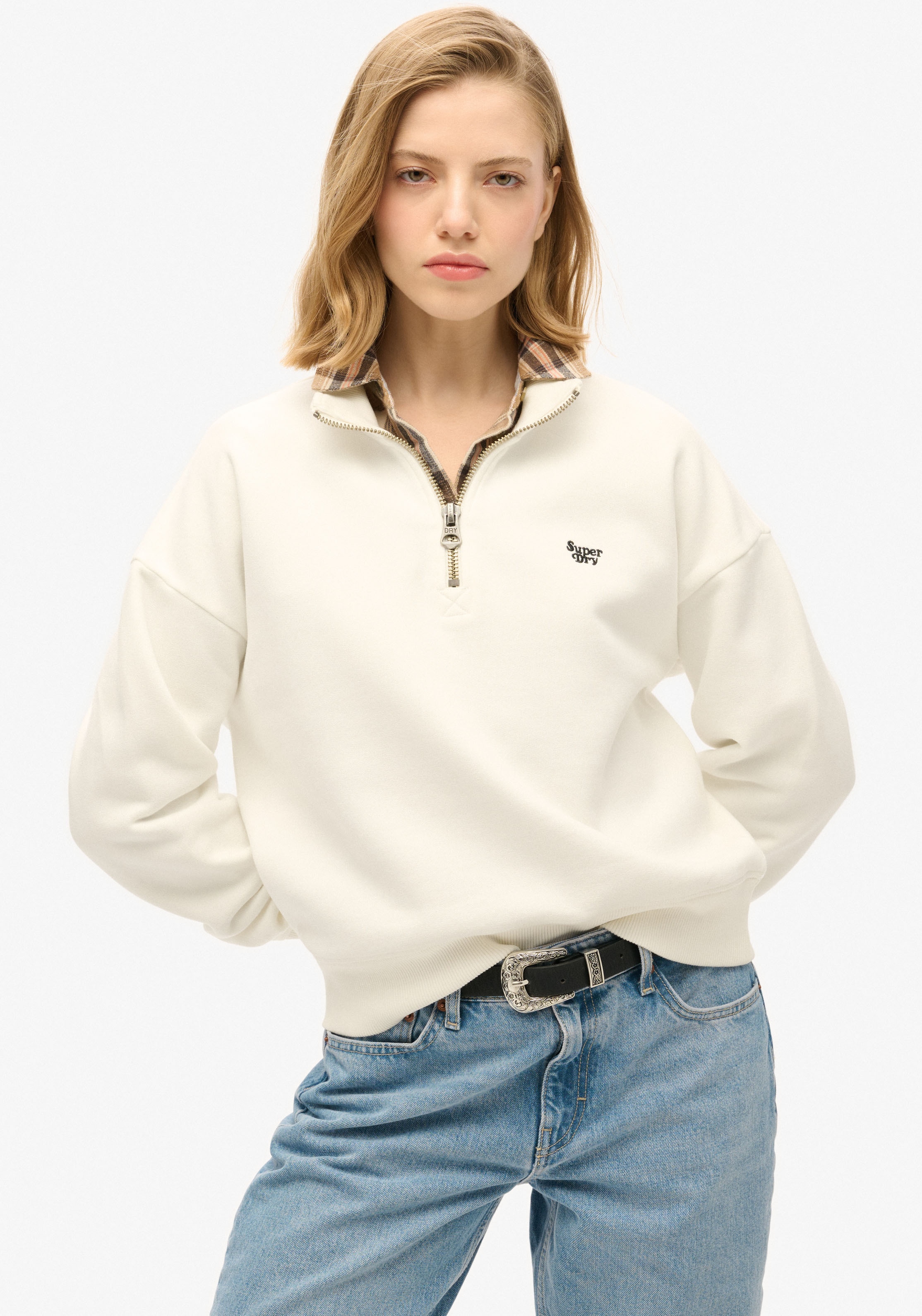 Superdry Sweatshirt "ESSENTIAL HALF ZIP SWEATSHIRT"