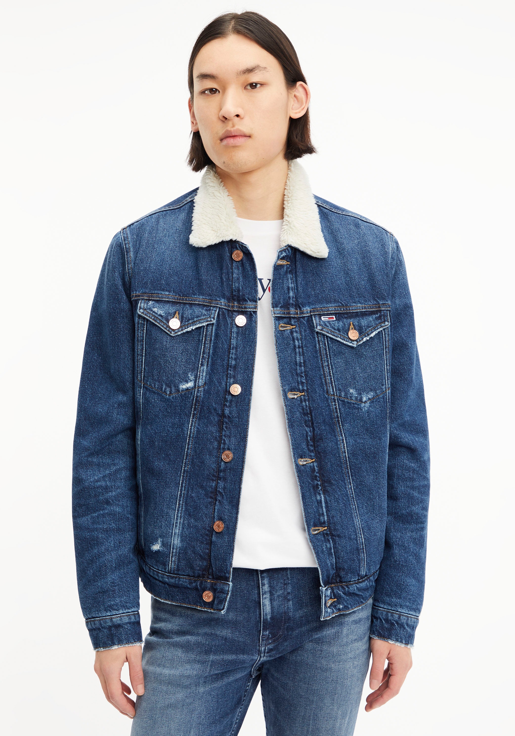 tommy jeans -  Jeansjacke "SHERPA TRUCKER JACKET DF2055"