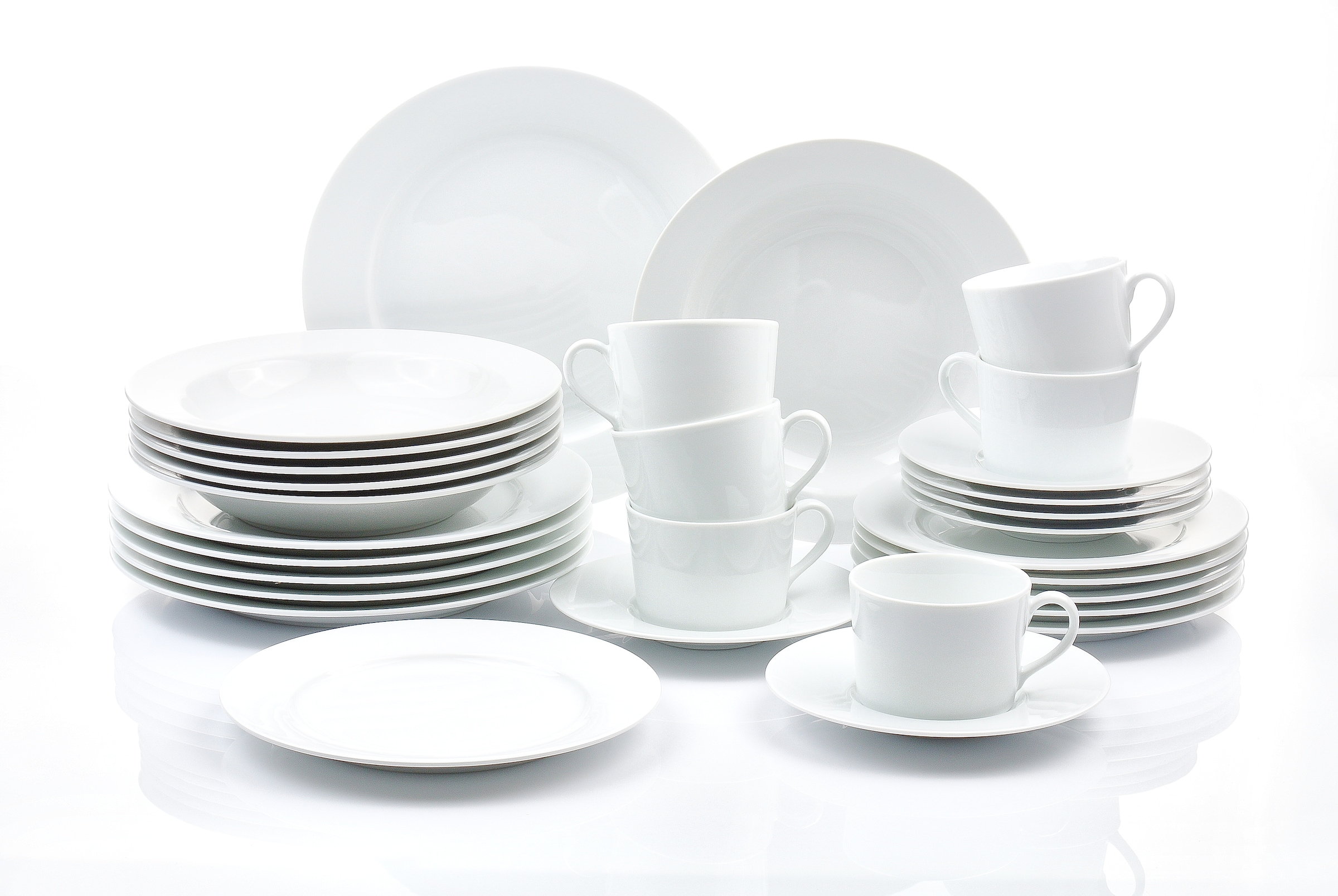 Retsch Arzberg Kombiservice "HEIKE WEISS, Geschirr-Set 30-teilig für 6 Pers günstig online kaufen