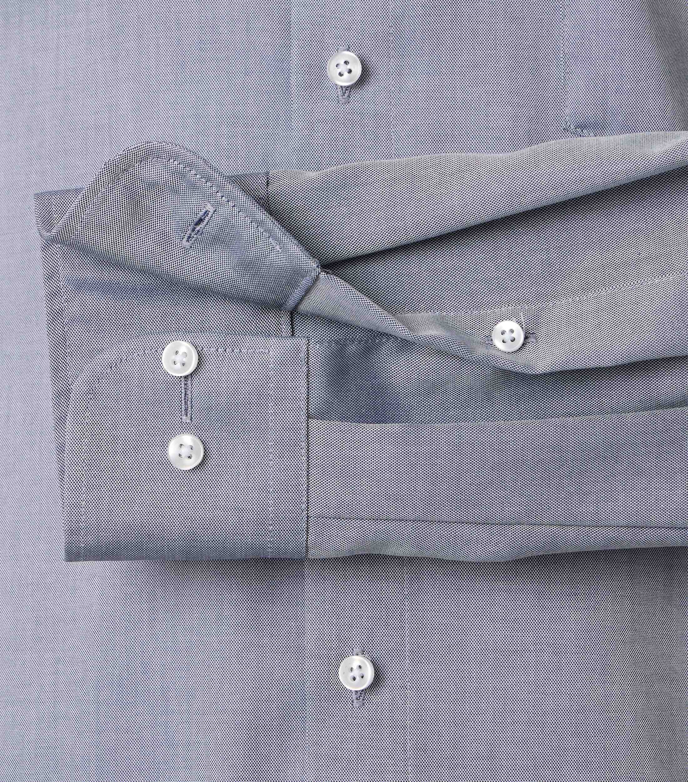 Businesshemd CASAMODA "CASAMODA Businesshemd uni", Herren, Gr. 47, Normalgrößen, blau, 100% Baumwolle, unifarben, comfort fit, Hemden 3