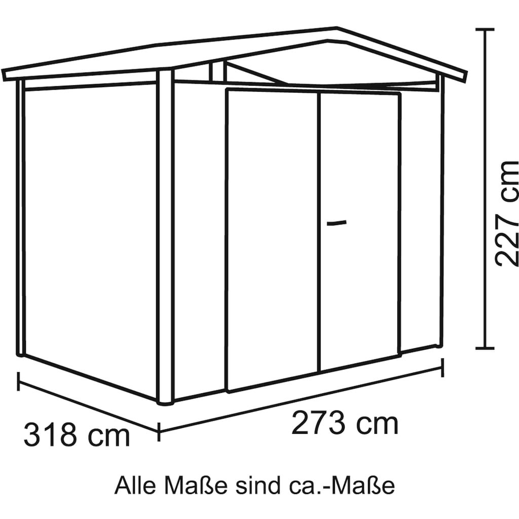 Biohort Gerätehaus »Panorama P5 DT«