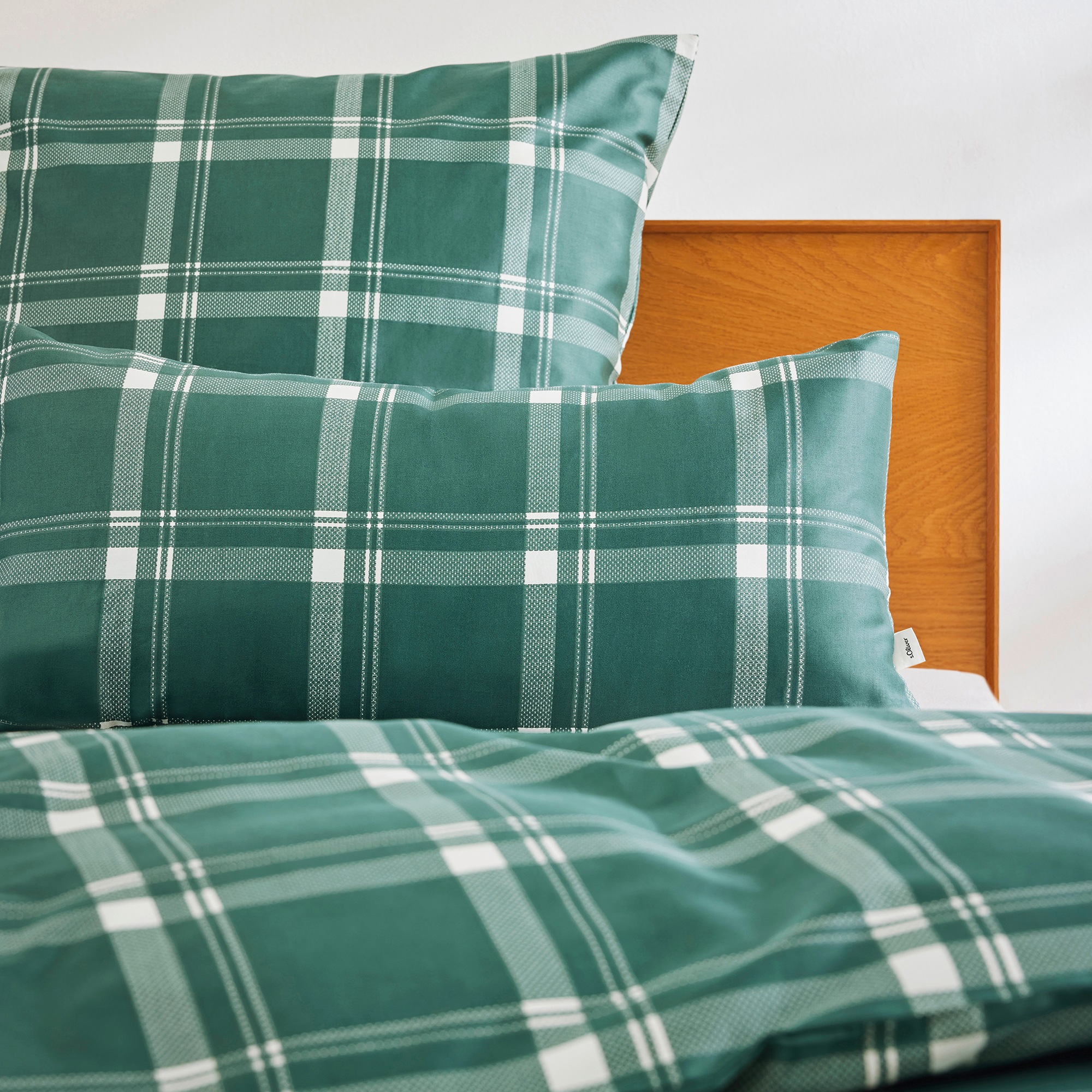 Thumbnail - s.Oliver Bettwäsche "Satinbettwäsche s.Oliver" 2 Stk. tlg. mit elegantem Karo-Design