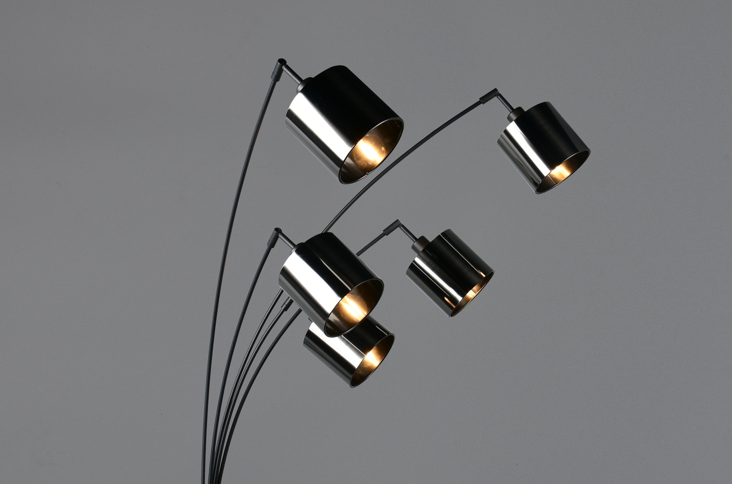 REALITY Leuchten Stehlampe »JASON, Stehleuchte 5-flammig exkl 5x E14 max 10W, Höhe 200cm 72cm tief« E14 1 Stk. warmweiß - kaltweiß