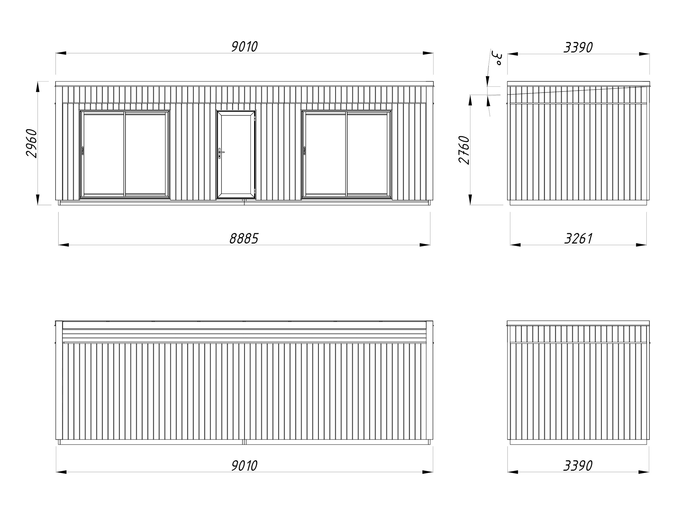 Palmako Gartenhaus »Johanna 22,4 m²«