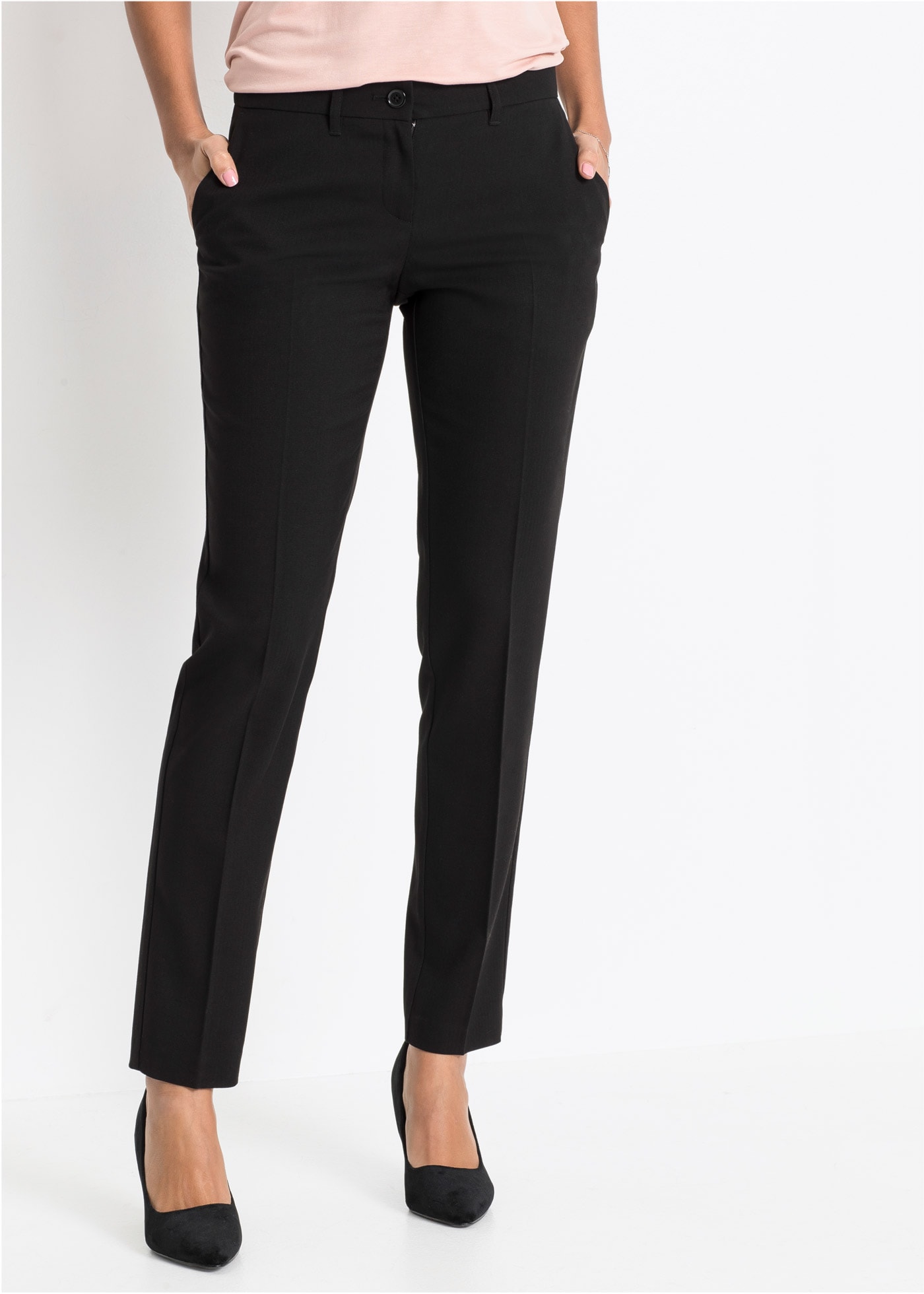 bonprix Slim fit Passform, mit Stretchanteil, mit Bügelfalte