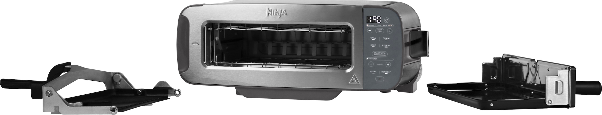 NINJA Toaster »ST202EU Ninja Foodi«, 1 Schlitz, 2400 W, 2-in-1 Toaster, Grill & Panini-Presse