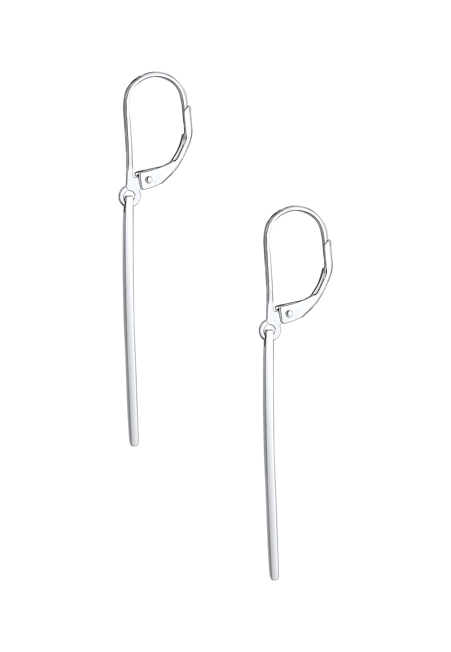 Paar Ohrhänger ELLI "Basic Hänger Geo Stab Look Schmuck Geschenk 925 Silber", silber, Ohrringe, Damen, onesize, ohne Stein, Silber 925 (Sterlingsilber) 2