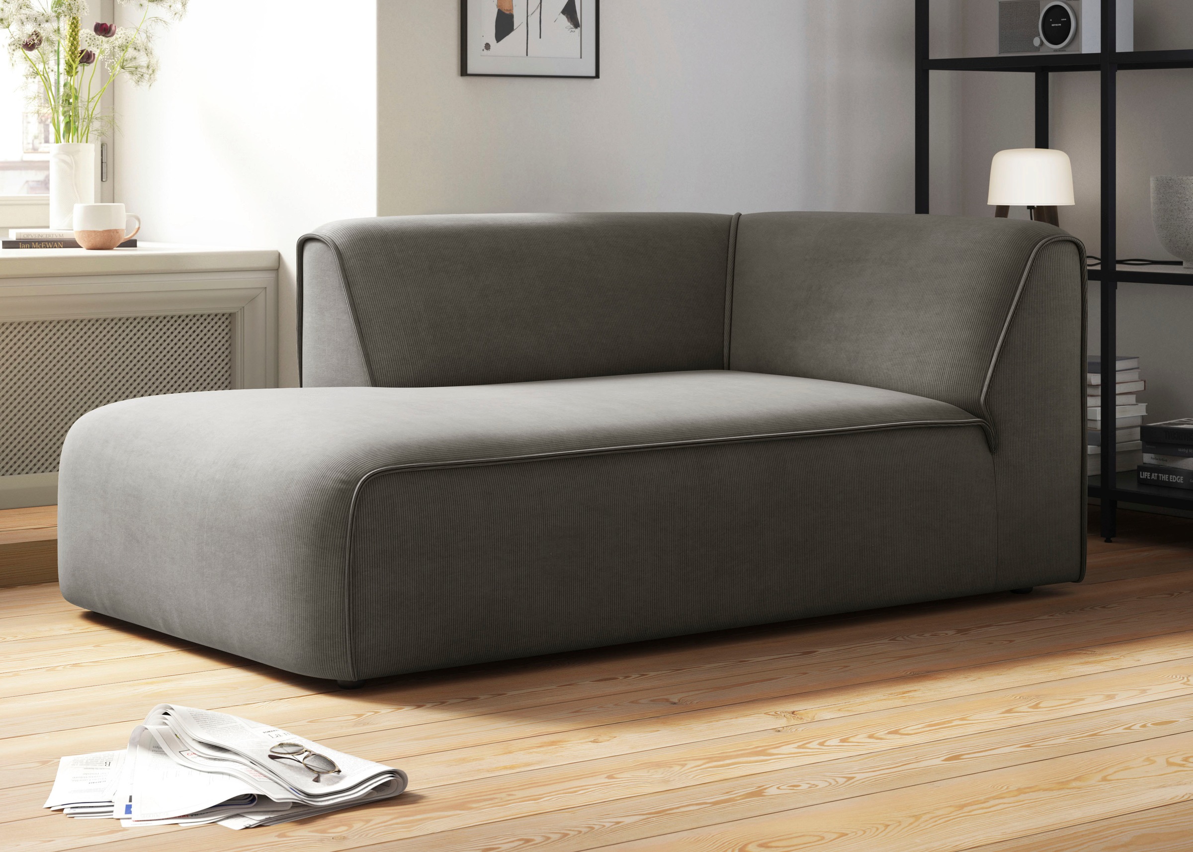 RAUM.ID Ottomane »Merid Chaiselongue, Maße B/T/H: 100/162/70 cm«, als Modul oder separat verwendbar, für individuelle Zusammenstellung