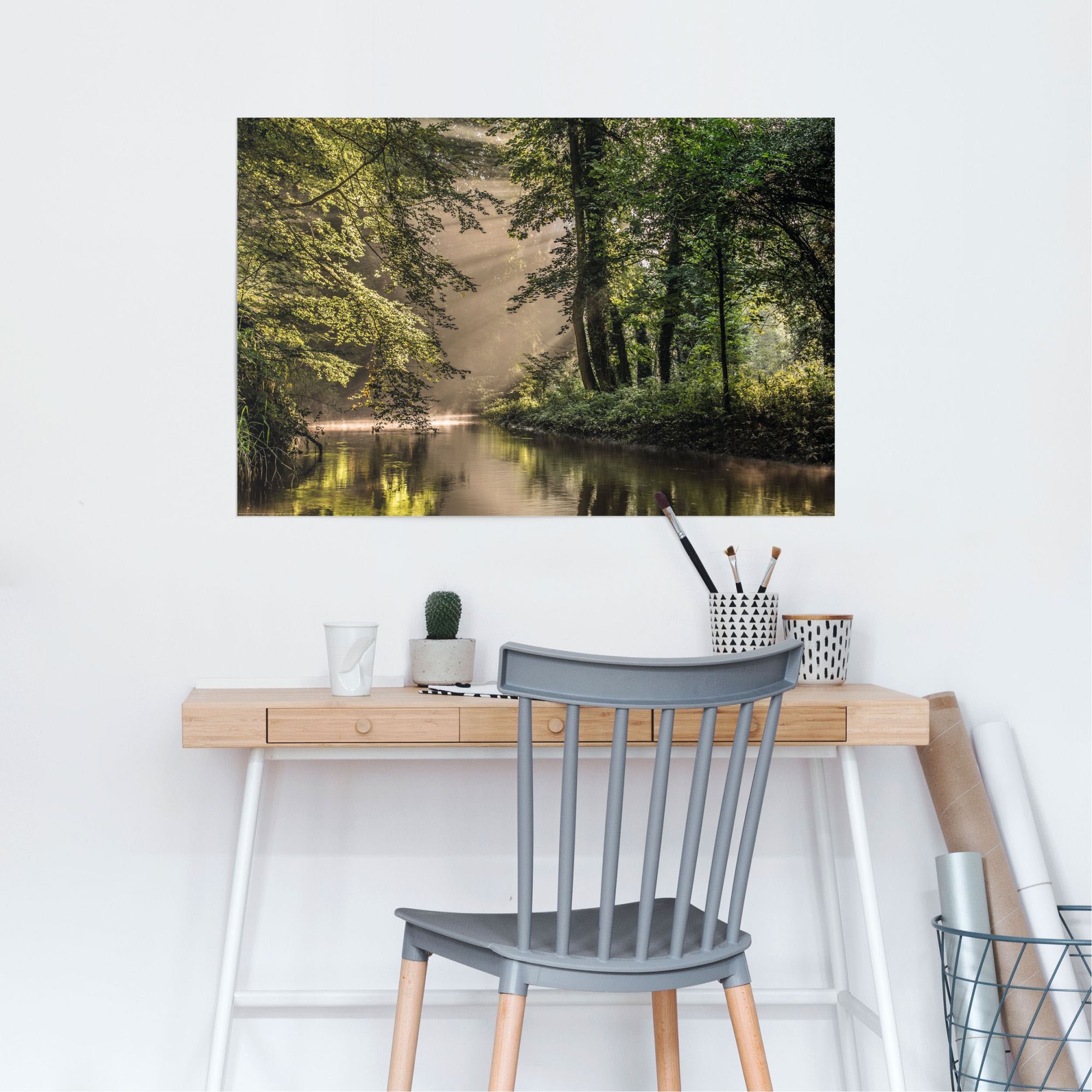 Reinders Poster "Lichtspiel am Waldsee" 1 Stk. tlg. günstig online kaufen