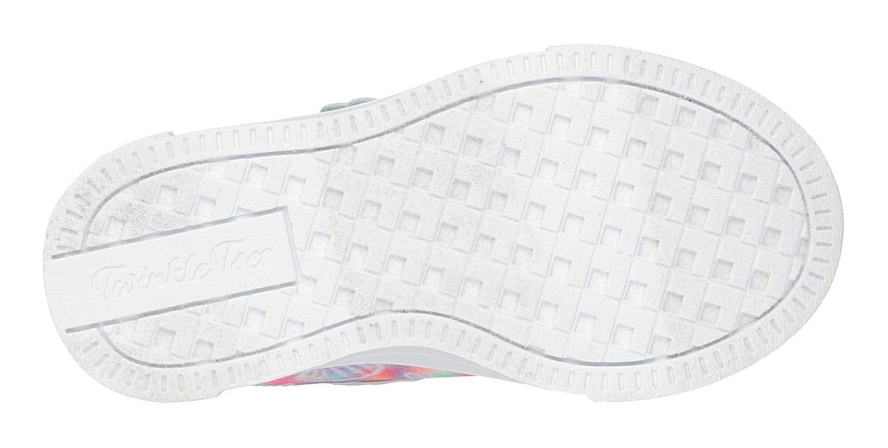 Skechers Lauflernschuh »TWINKLE SPARKS LIGHTS«, Sneaker,Blink,-Klettschuh mit Glitzer, Größenschablone zum Download