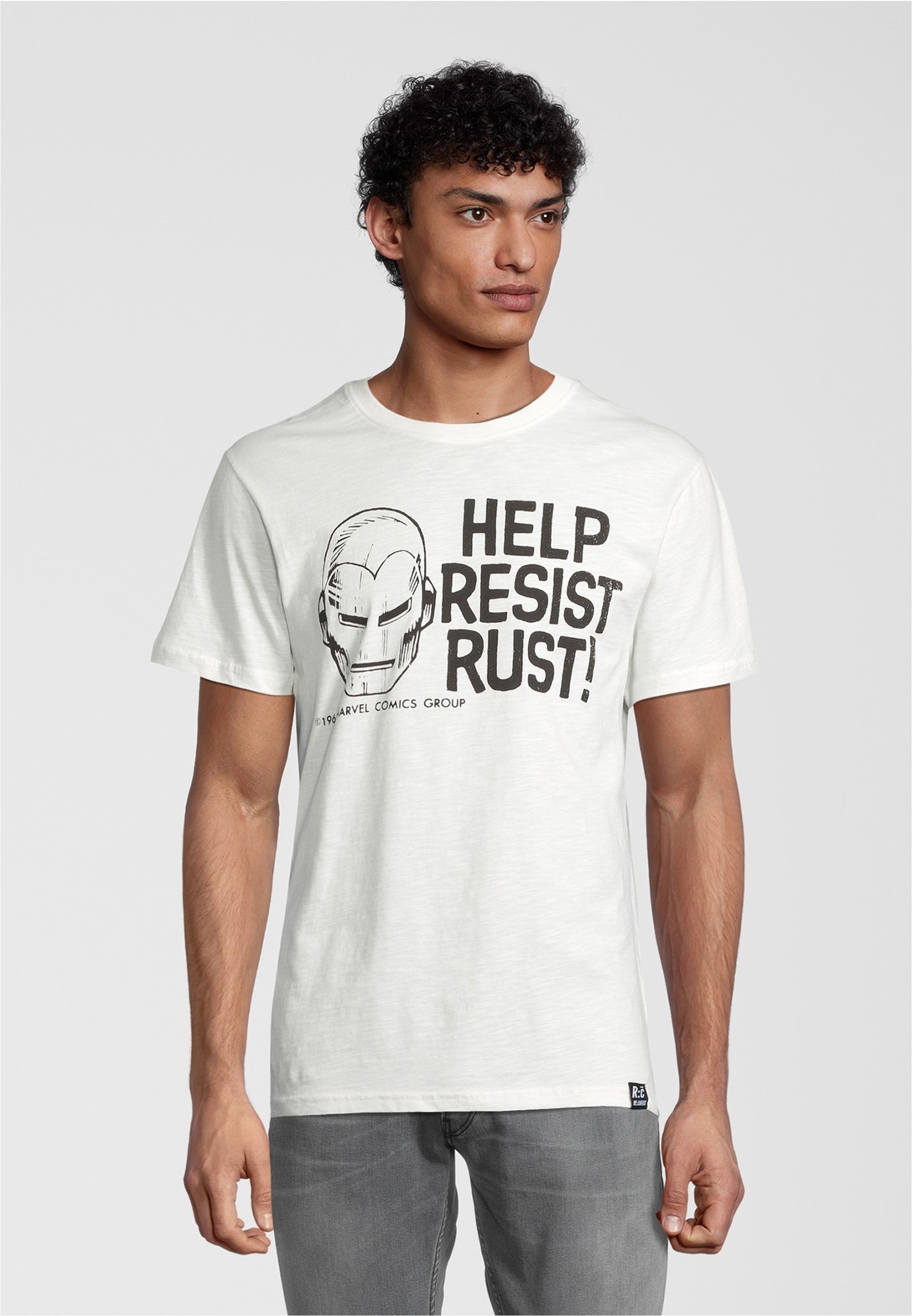 Recovered T-Shirt "Marvel Help Resist Rust Ecru", 1 Stk. mit angesagtem Iro günstig online kaufen