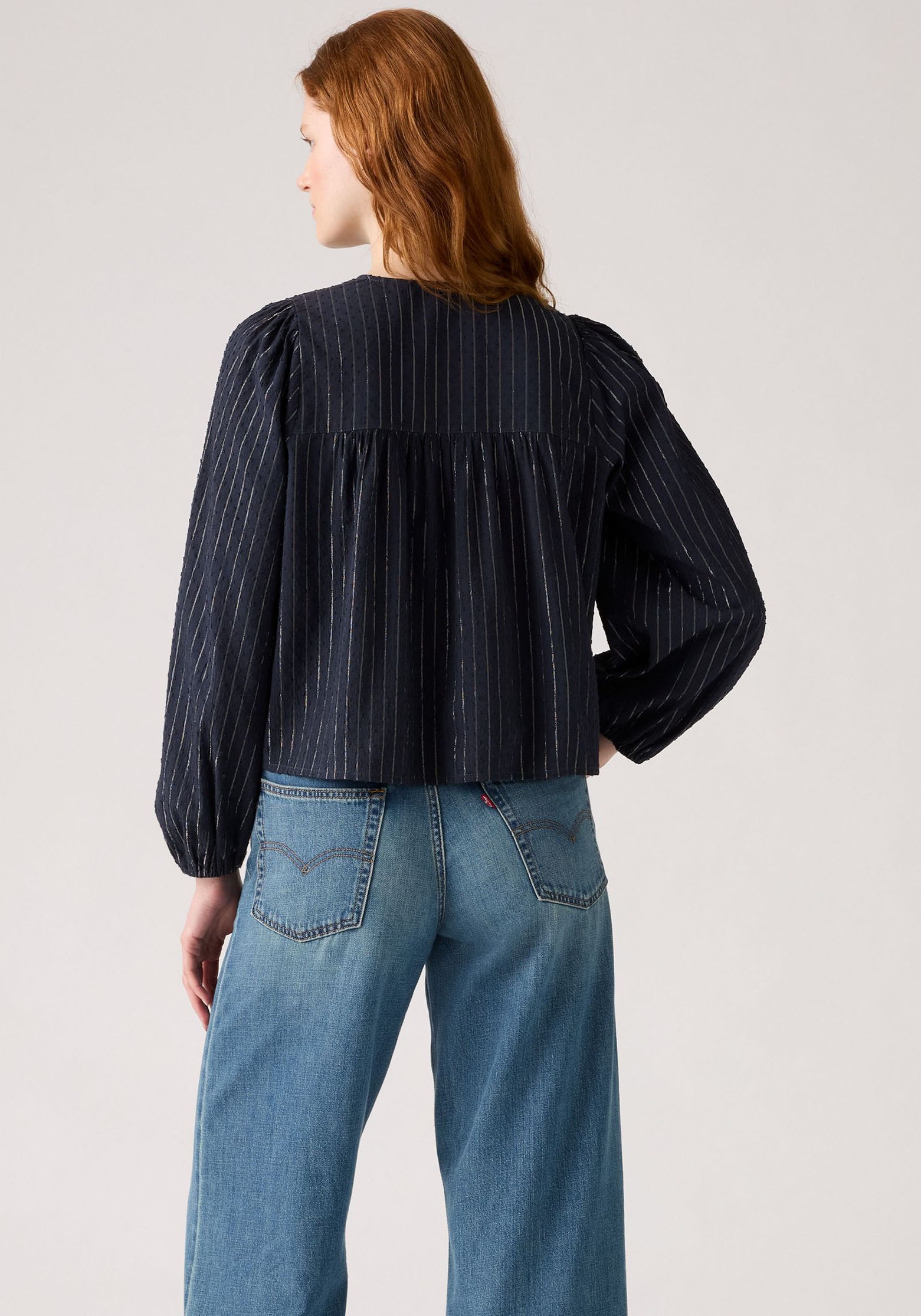 Thumbnail - Levis Klassische Bluse "JOSEPHINE LS HOLI" mit elastischem Bund