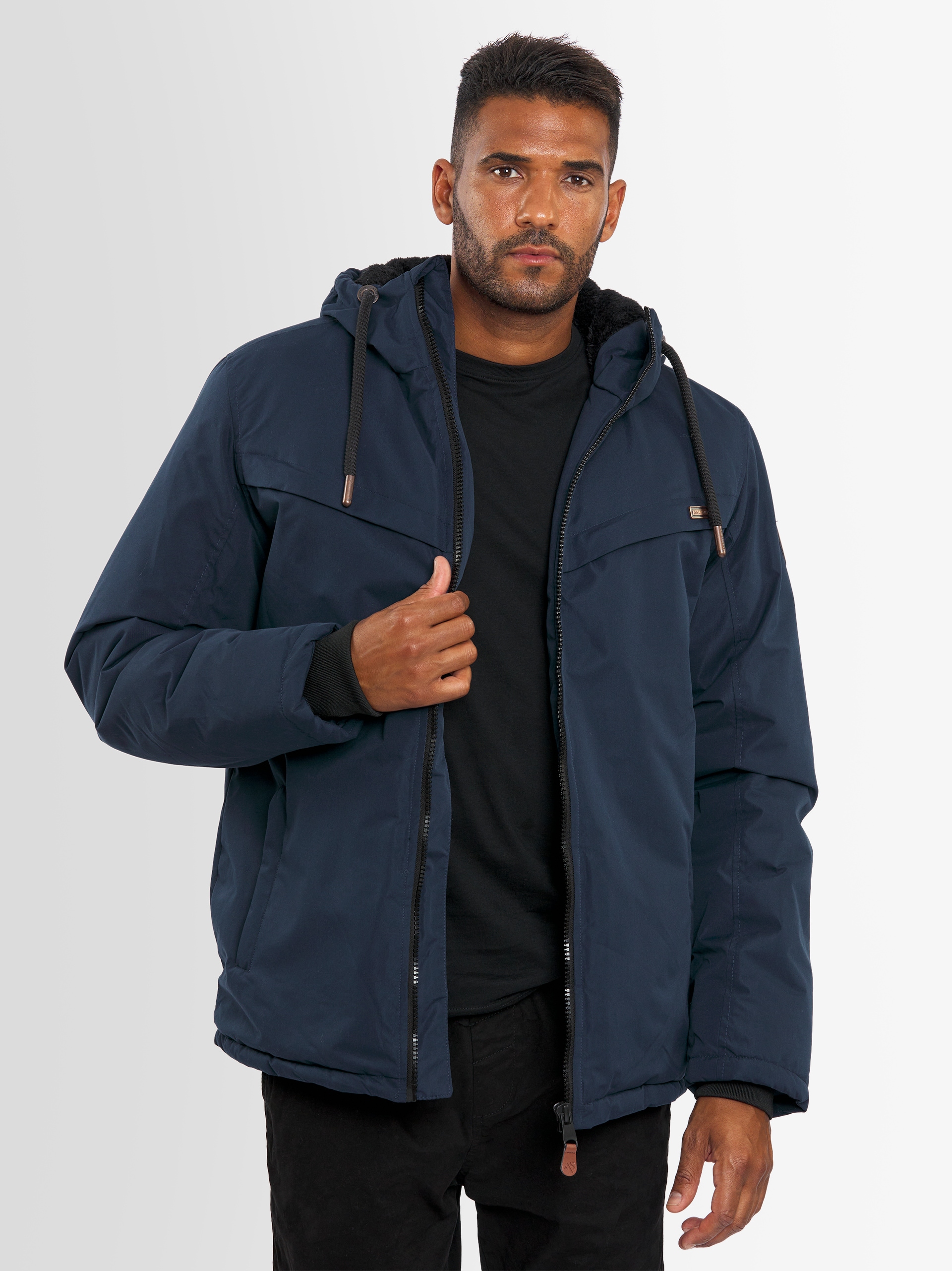 Alessandro Salvarini Winterjacke »ASLighty«, innen komplett mit warmem Teddyfell