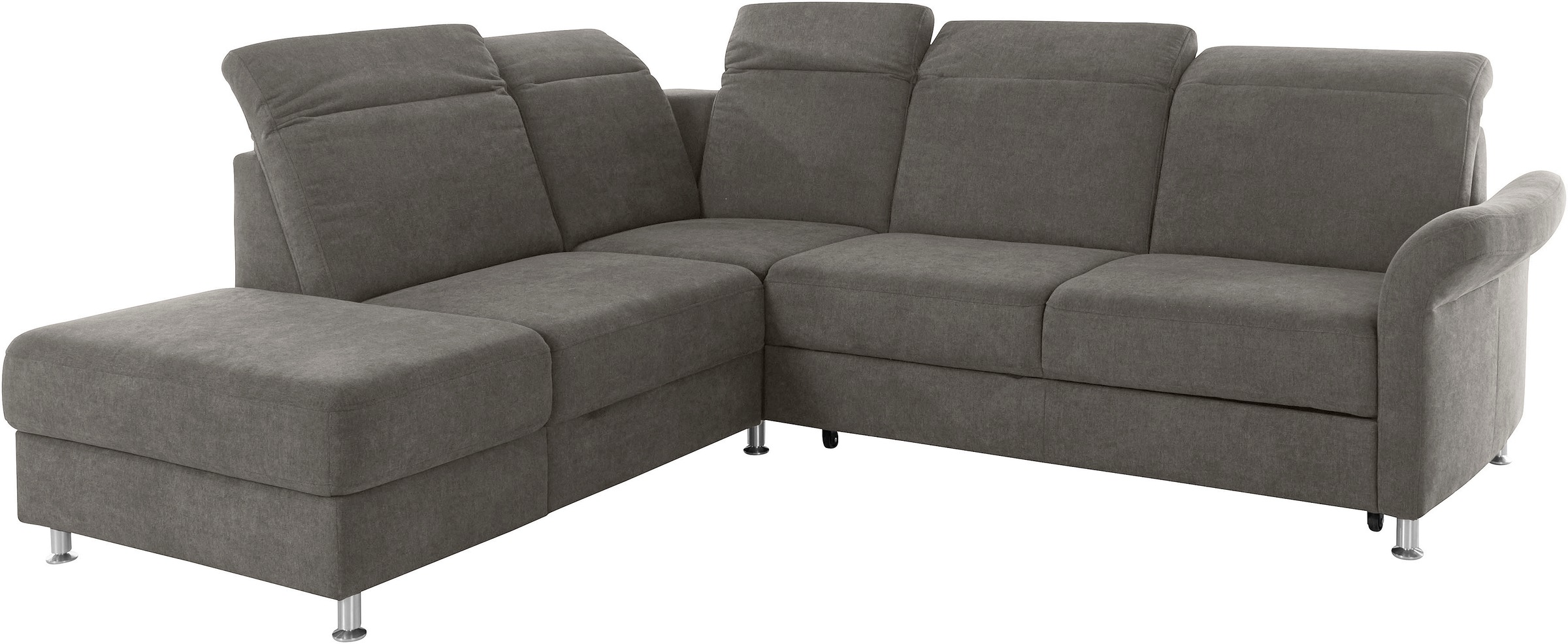 sit&more Ecksofa »Darwin L-Form«, inklusive Federkern, wahlweise mit Kopfteilverstellung, Bettfunktion