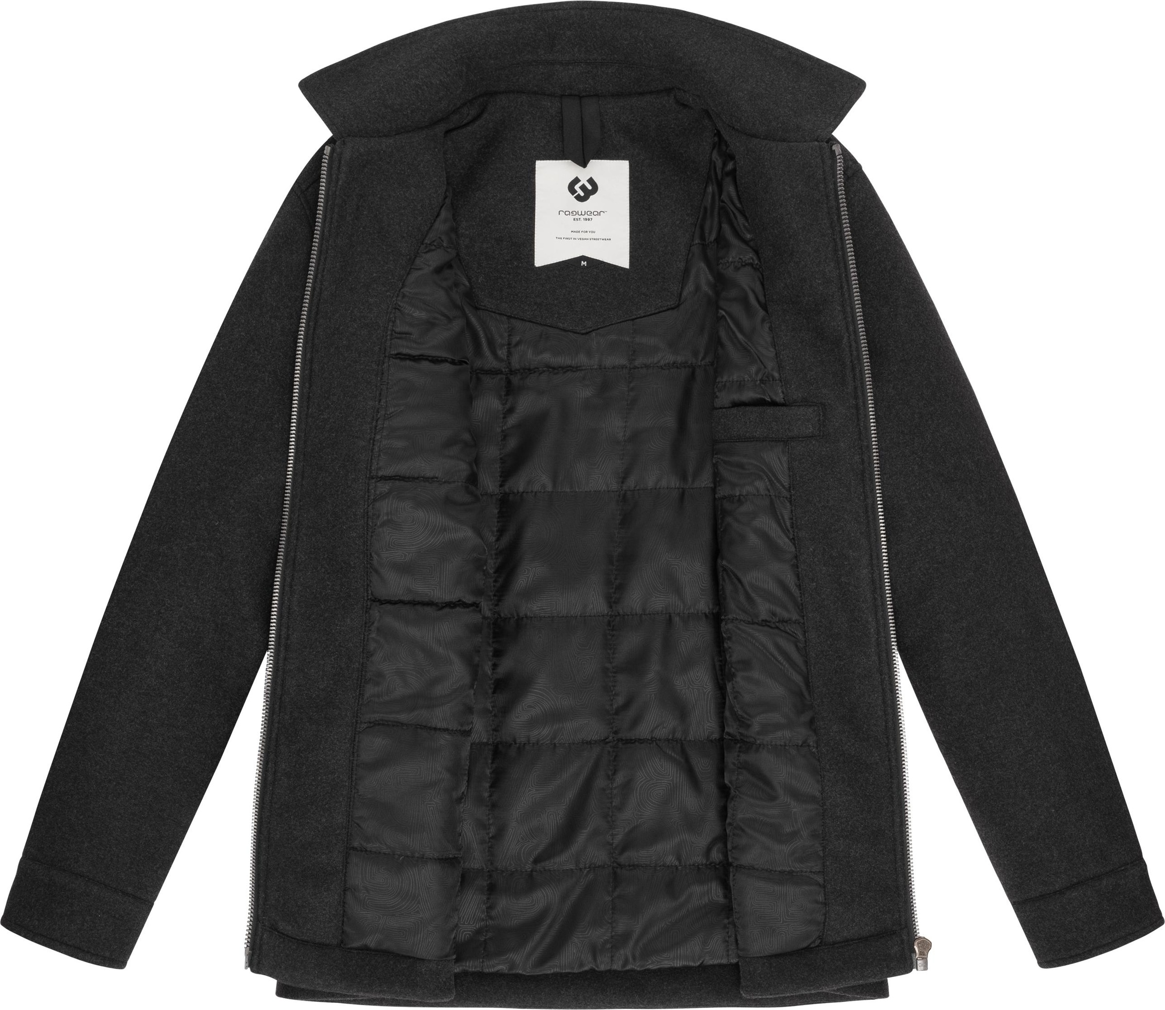 Ragwear Outdoorjacke »Azzte Felt«, ohne Kapuze, stylische Herren Hemdjacke in Woll-Optik