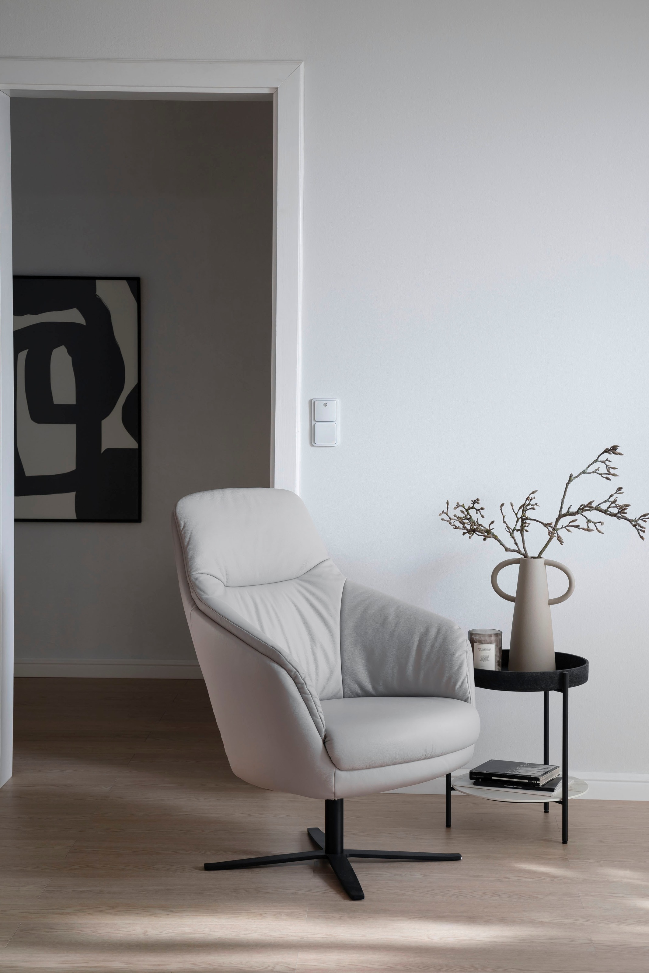 SCHÖNER WOHNEN-Kollektion Drehsessel »Sky Sessel bequemer Loungesessel mit tollem Sitzkomfort«, wahlweise mit Wippfunktion für noch mehr Wohlfühlkomfort