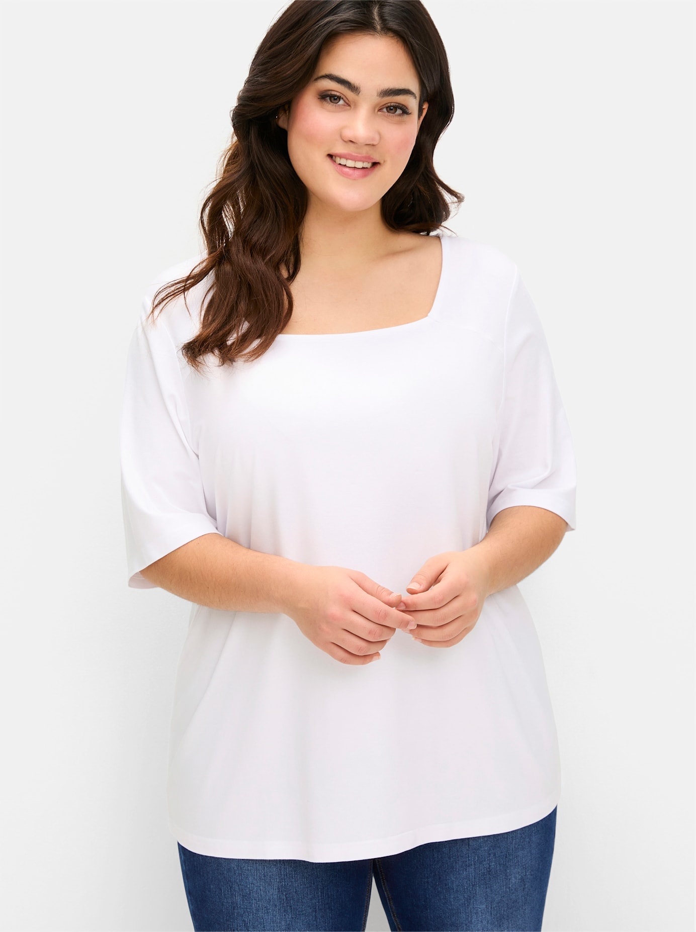Sheego T-Shirt »T-Shirt«, (1 tlg.)