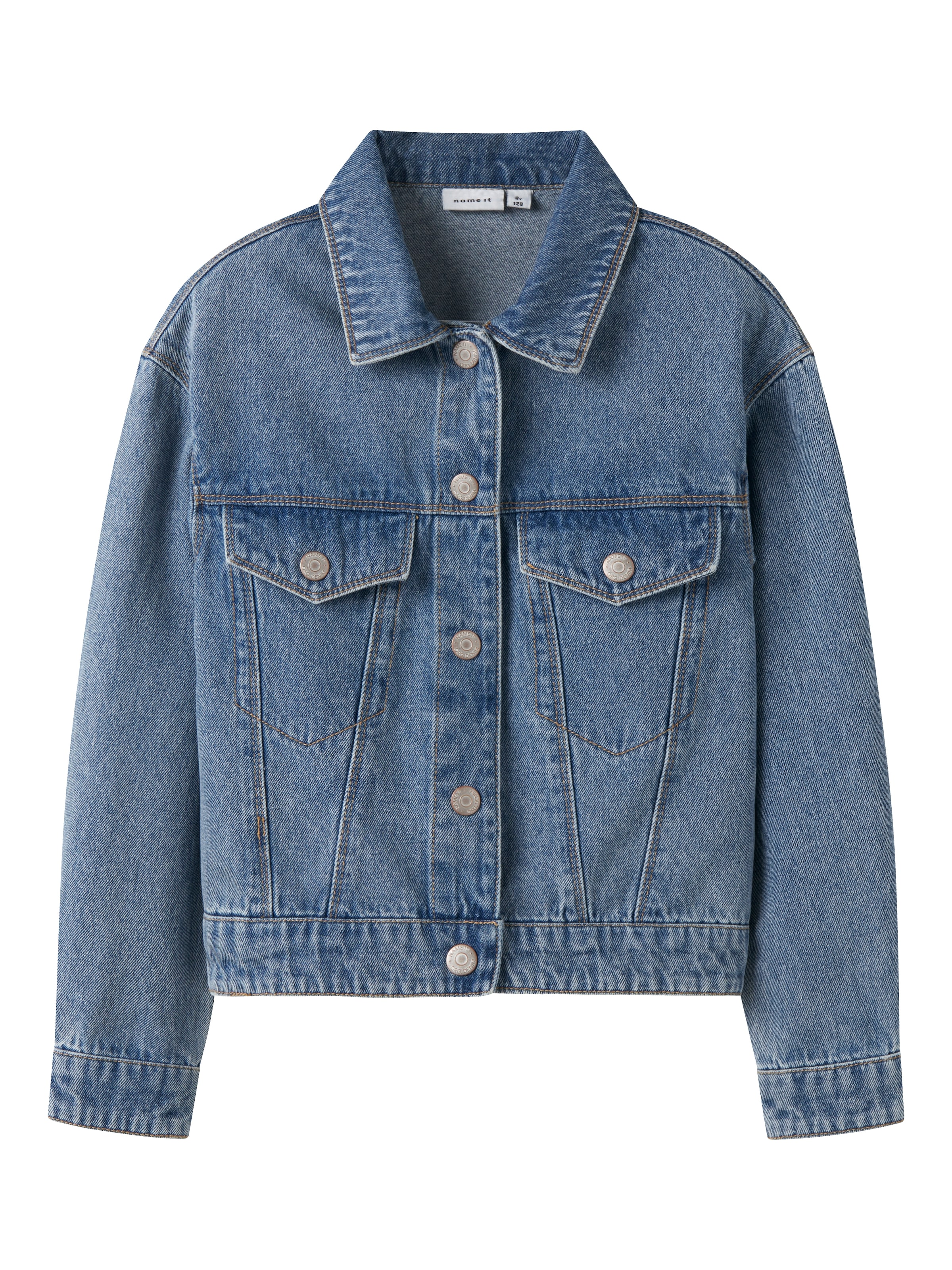 Name It Jeansjacke »NKFMILA DNM JACKET 8510-ZA NOOS« ohne Kapuze in leicht verkürzter, klassischer Form