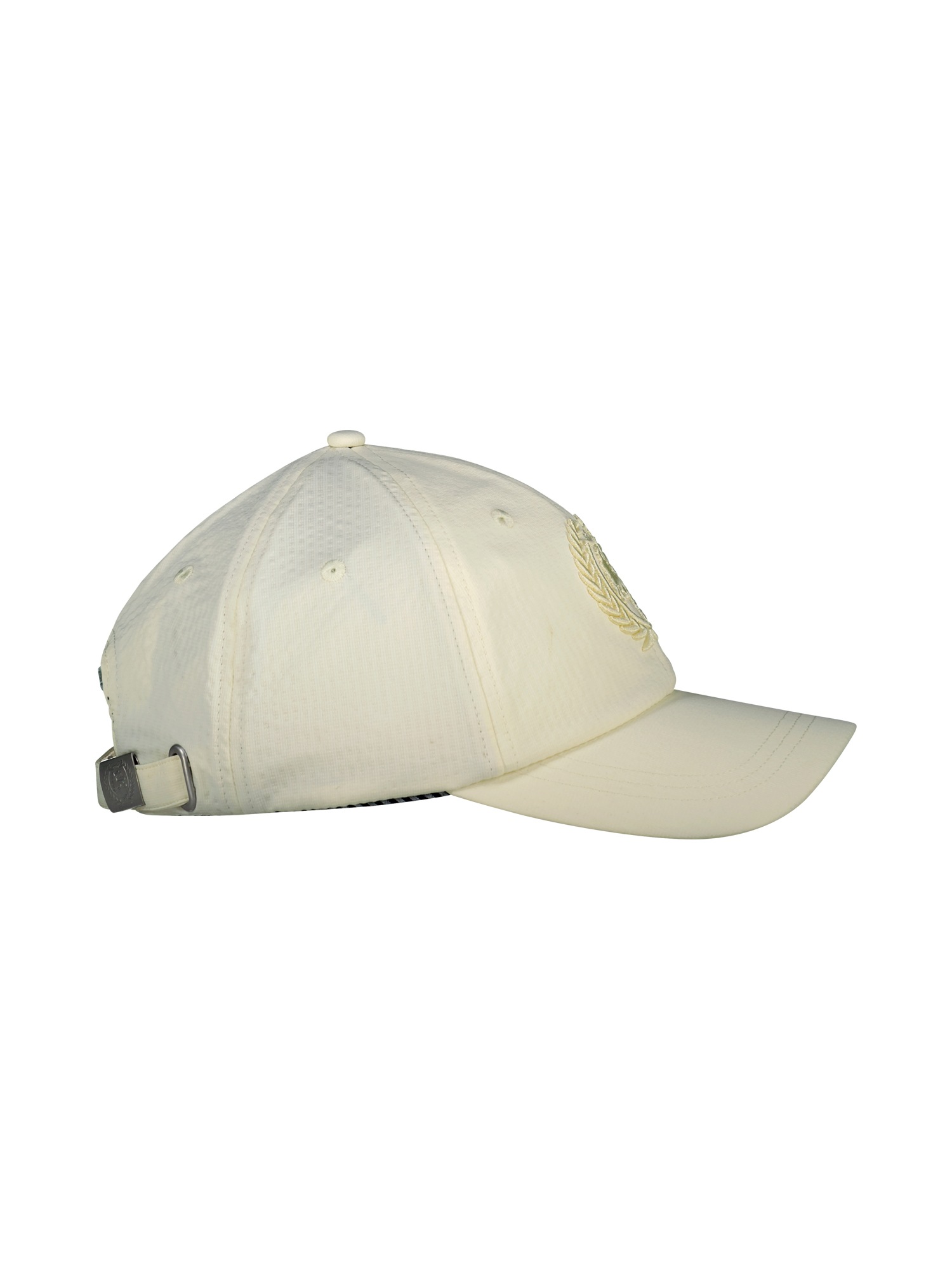 Baseball Cap LERROS "Basecap aus Seersucker-Kunstgewebe", Herren, Gr. Normalgrößen, broken weiß, 100% Polyester, Caps 2