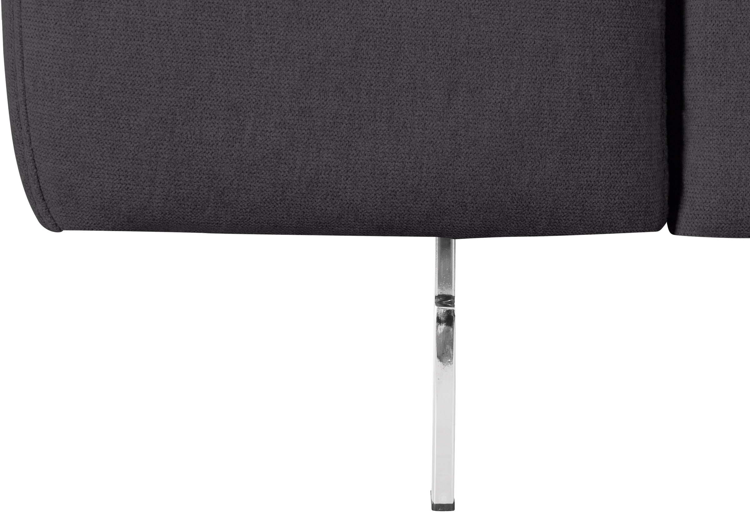COTTA Ecksofa »Chef L-Form«, mit Kopfteilverstellung, edle Metallkufen, wahlweise mit Bettfunktion