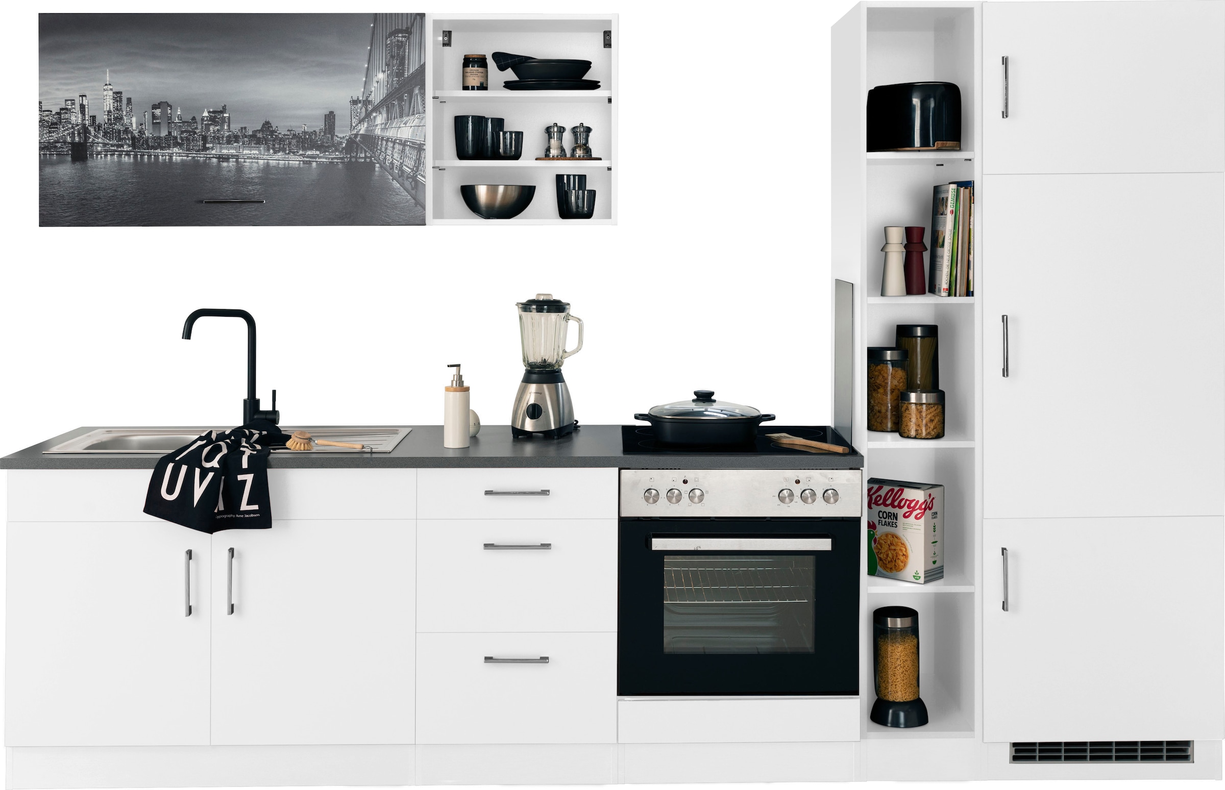 KOCHSTATION Küchenzeile "KS-Paris – Küchen mit einzigartigen Fotomotiven au günstig online kaufen