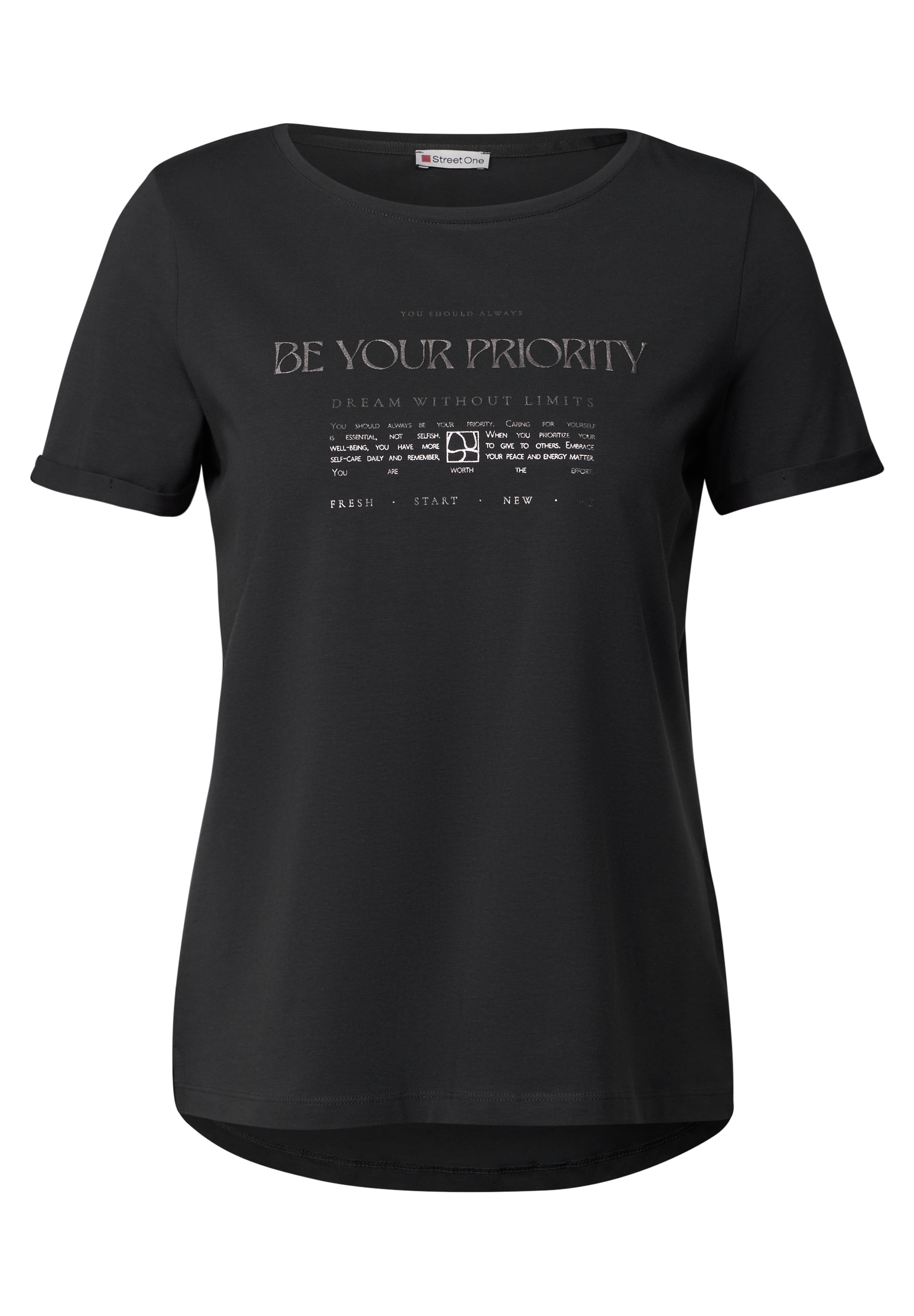 STREET ONE T-Shirt, mit Schriftzug