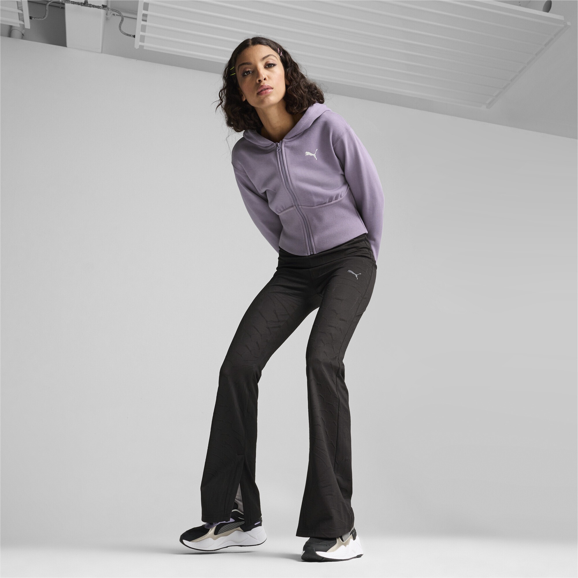 PUMA Sweatjacke »Classics Cropped Hoodie Damen«