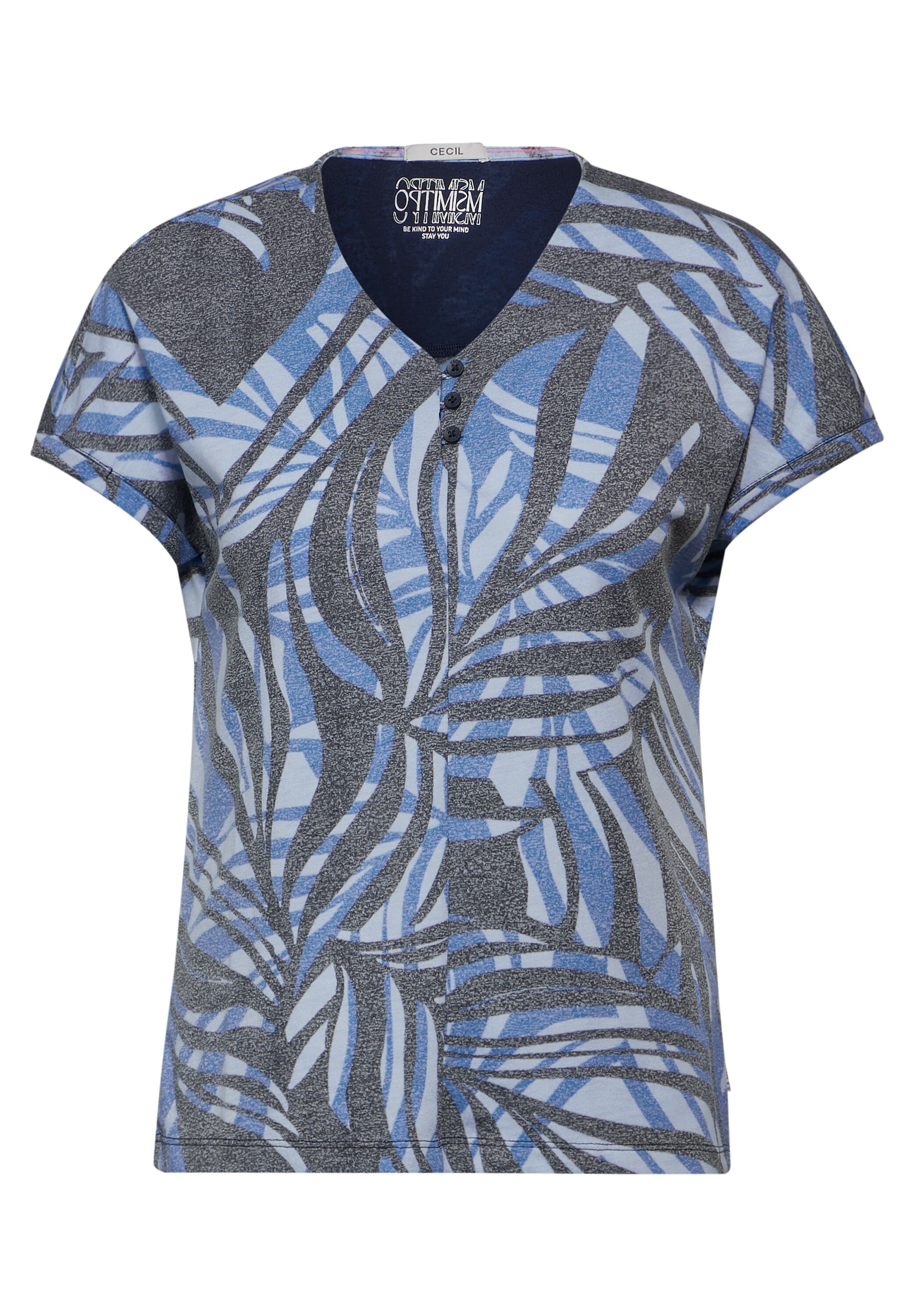Cecil T-Shirt, mit Burnout-Optik