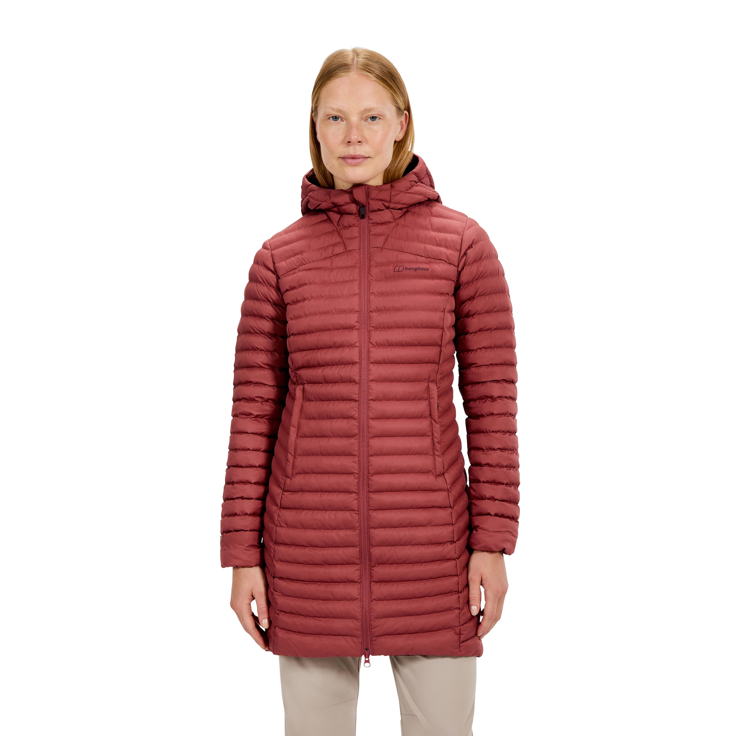 Berghaus Steppjacke "MICRO JKT LONG" wärmeisolierende Steppjacke, wasserabweisend, po-bedeckende Länge