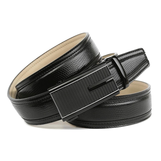 Anthoni Crown Ledergürtel, Handgenähter Gürtel mit stilvoller  Automatik-Schließe in schwarz online bestellen | BAUR
