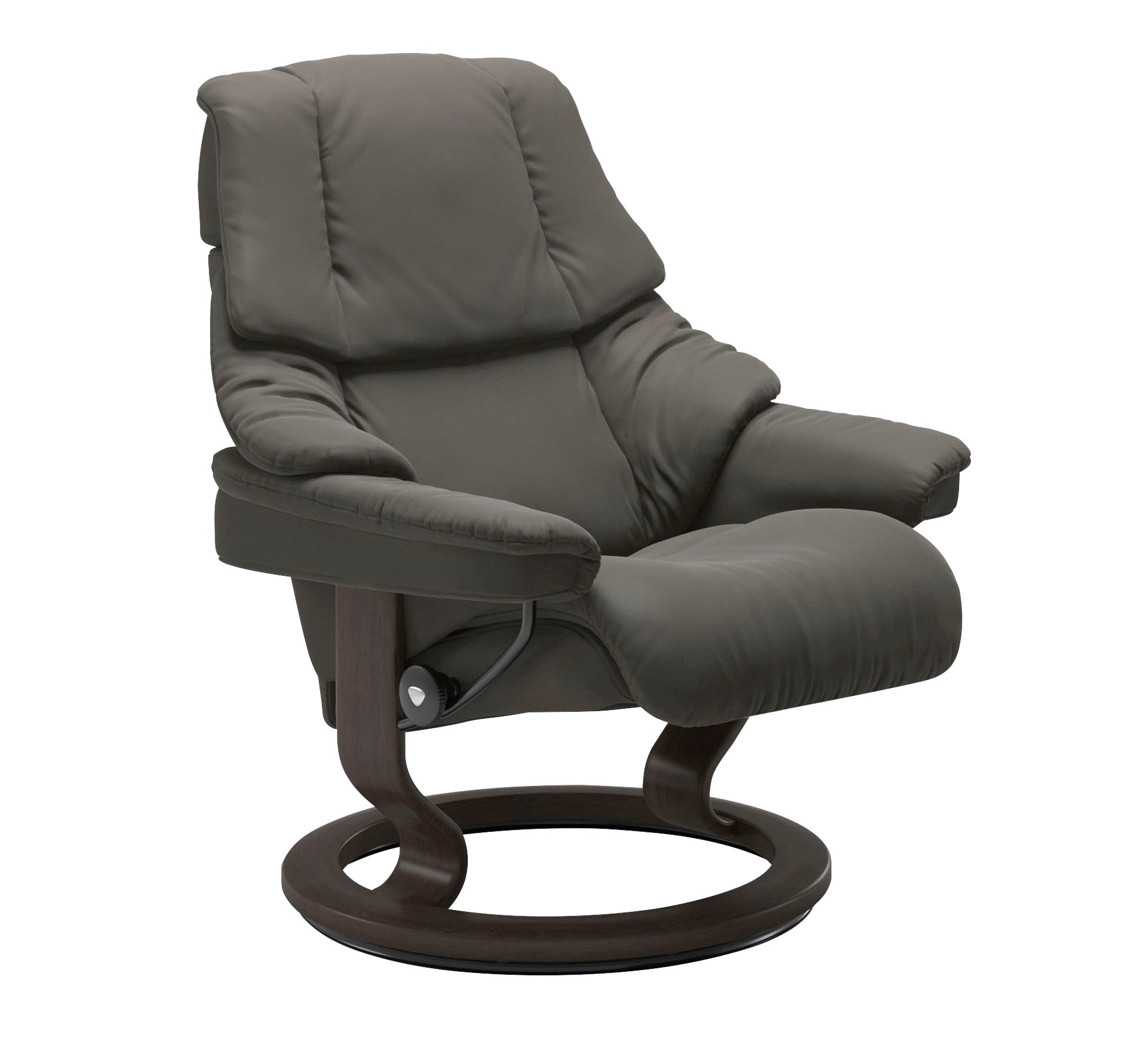 Thumbnail - Stressless Relaxsessel "Reno" Set, Relaxsessel mit Hocker, mit Hocker, mit Classic Base, Größe S, M & L, Gestell Wenge