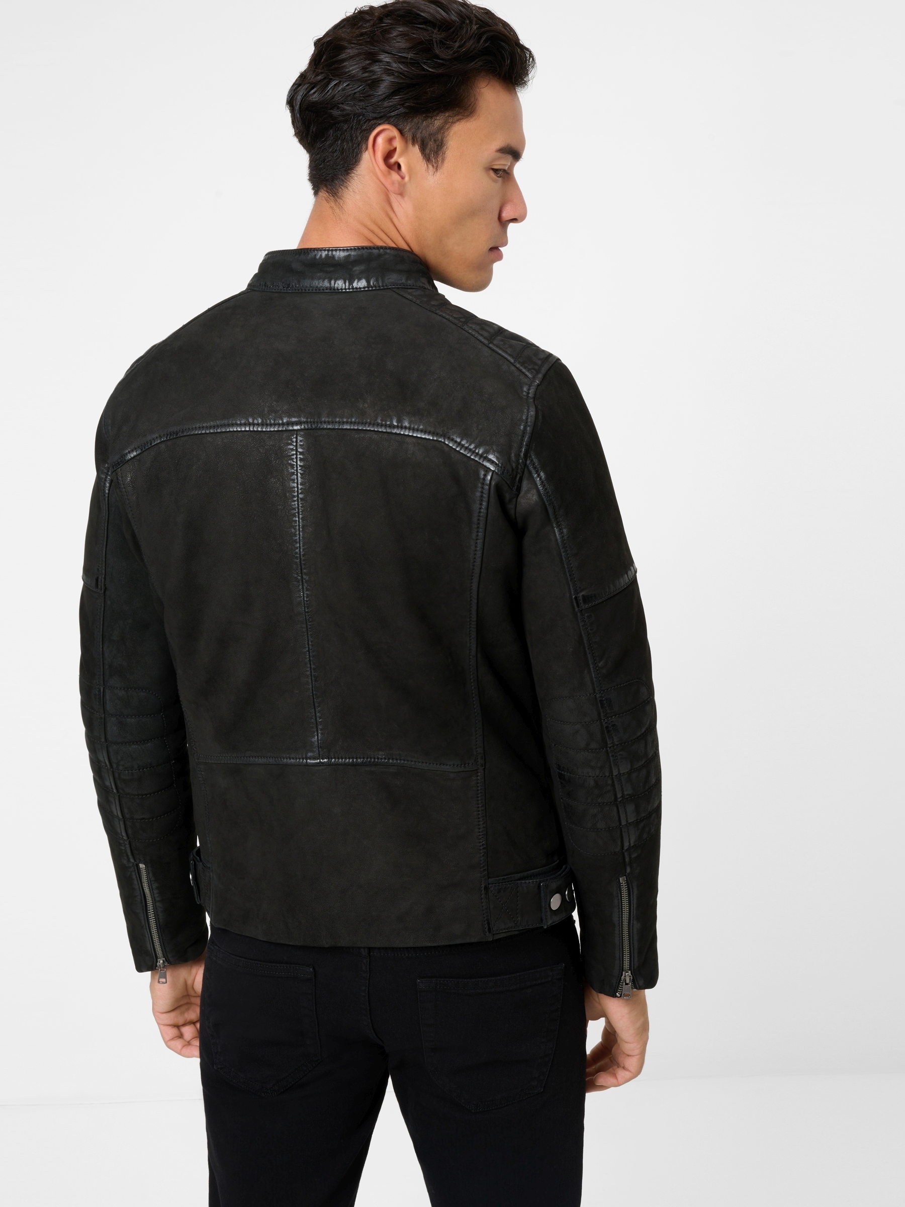 RICANO Bikerjacke »Lederjacke Luca« Handgefertigt aus echtem Leder
