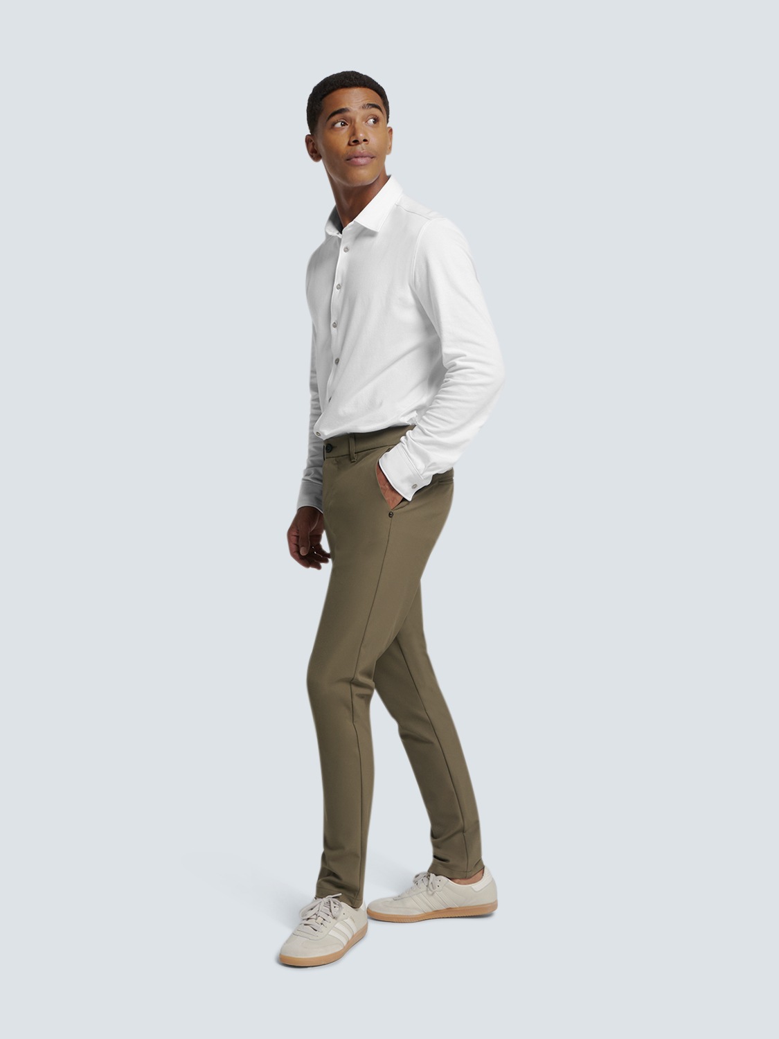 NO EXCESS Langarmhemd »No Excess Piqué-Hemd von Timeless Basics«