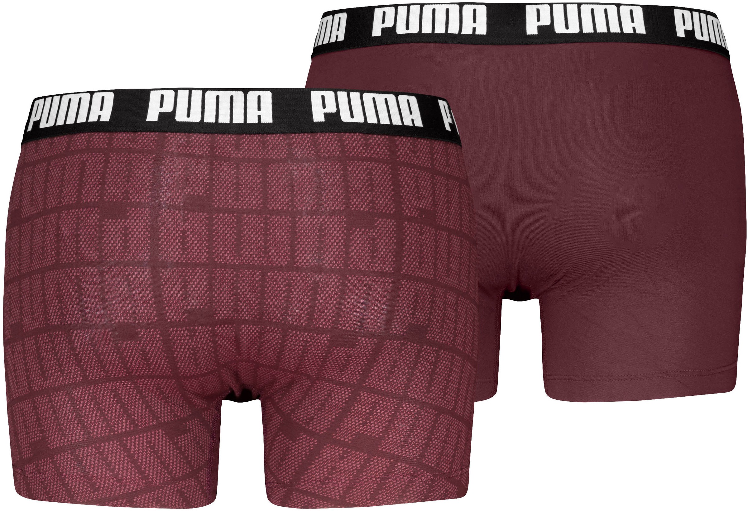 PUMA Boxershorts »PUMA MEN LOGO PRINT BOXERS 2P« 2er Pack,  elastischer Logobund, ohne Eingriff