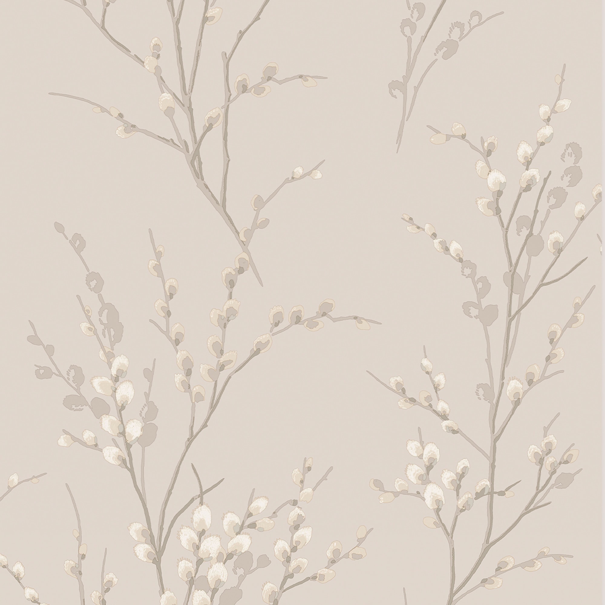 LAURA ASHLEY Vliestapete "Pussy Willow" gemustert FSC zertifiziert, mit lebhaftem Druck, 10 Meter Länge