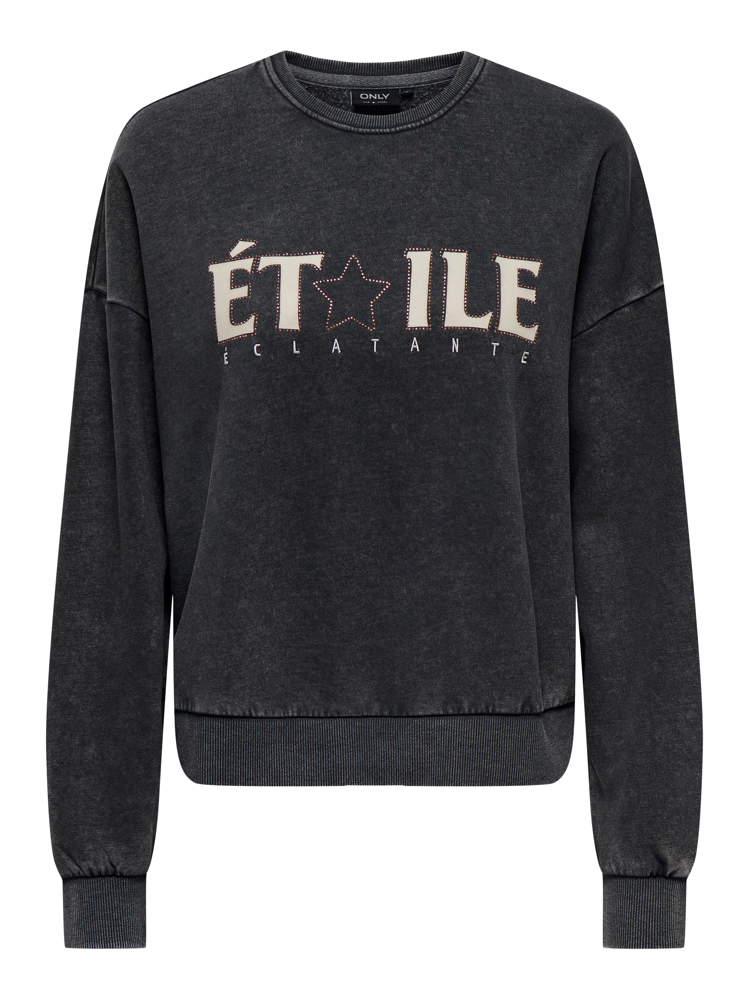 ONLY Sweatshirt »ONLPENELOPE L/S BEADS O-NECK SWT«