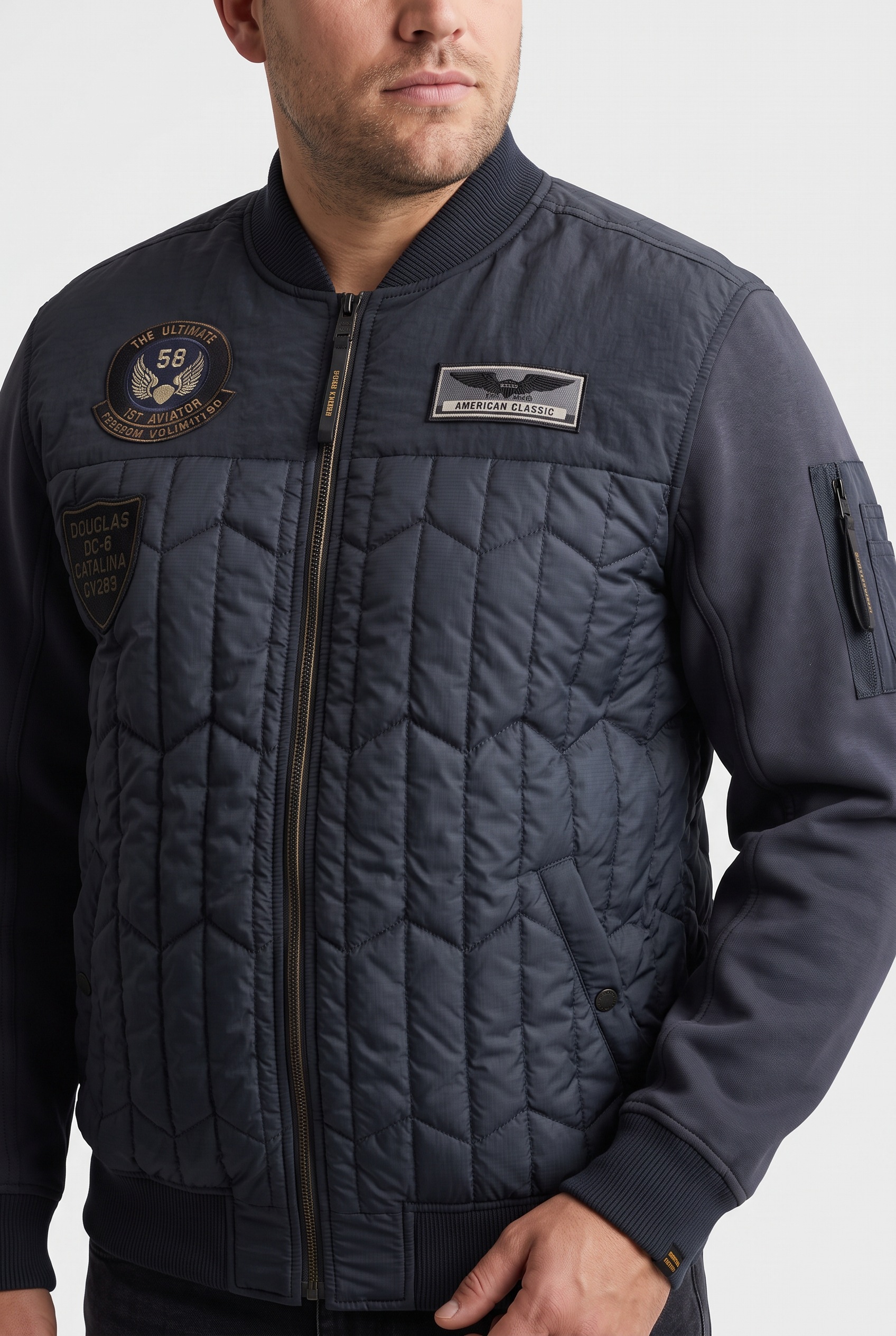 PME LEGEND Bomberjacke Leichte Wattierung, geeignet für die Übergangsjahreszeit