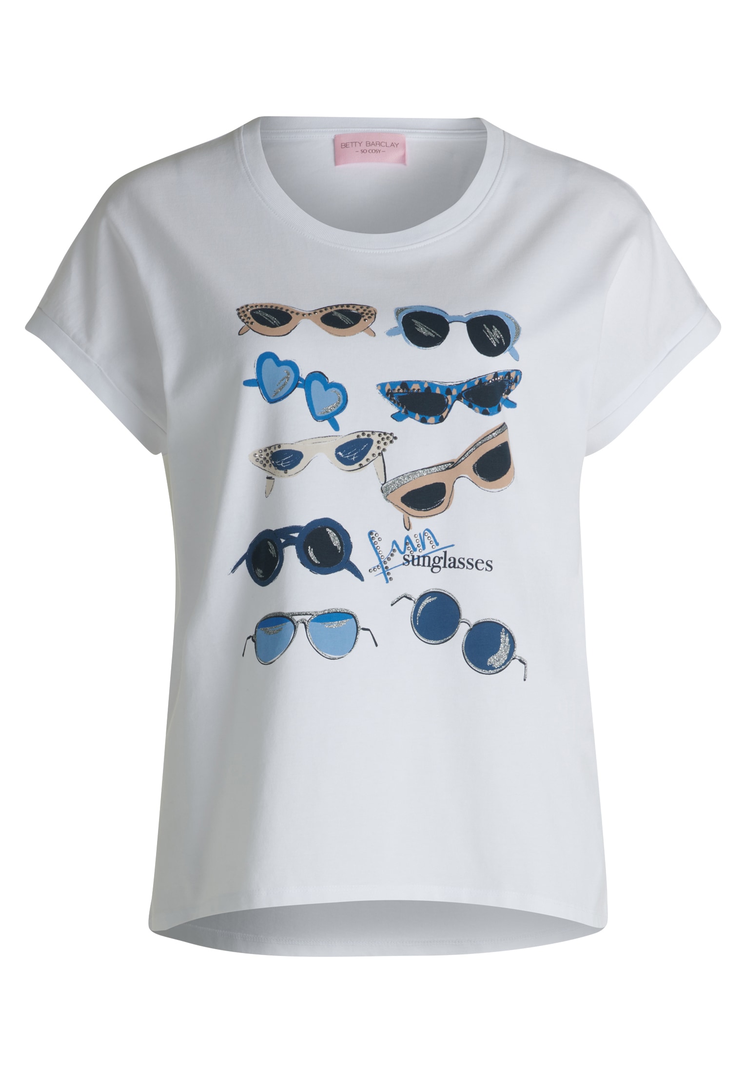 Betty Barclay Kurzarmshirt "Damen Casual-Shirt mit Aufdruck" 1 Stk. tlg. günstig online kaufen