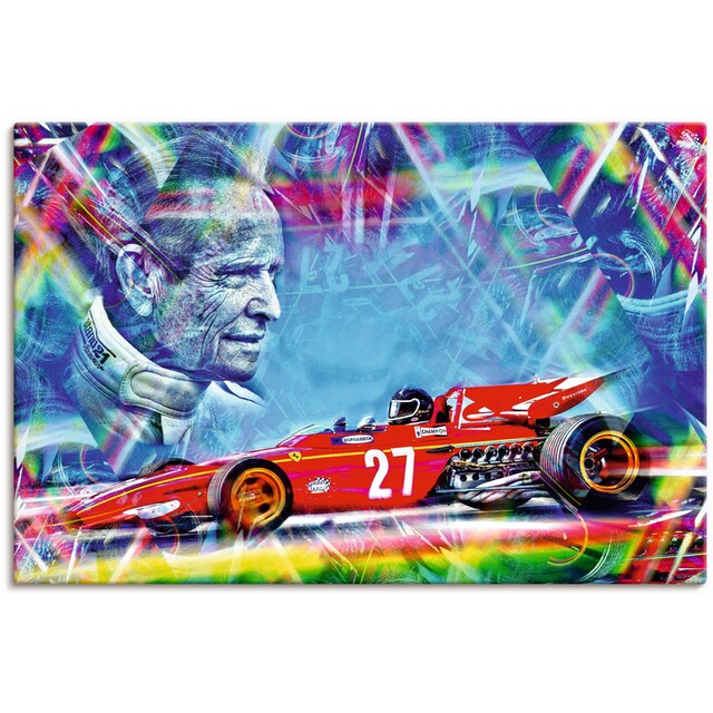 Black Friday Artland Wandbild »Jacky Ickx - die belgische Motorsportleg«,  Autos, (1 St.), als Alubild, Leinwandbild, Wandaufkleber oder Poster in  versch. Größen | BAUR