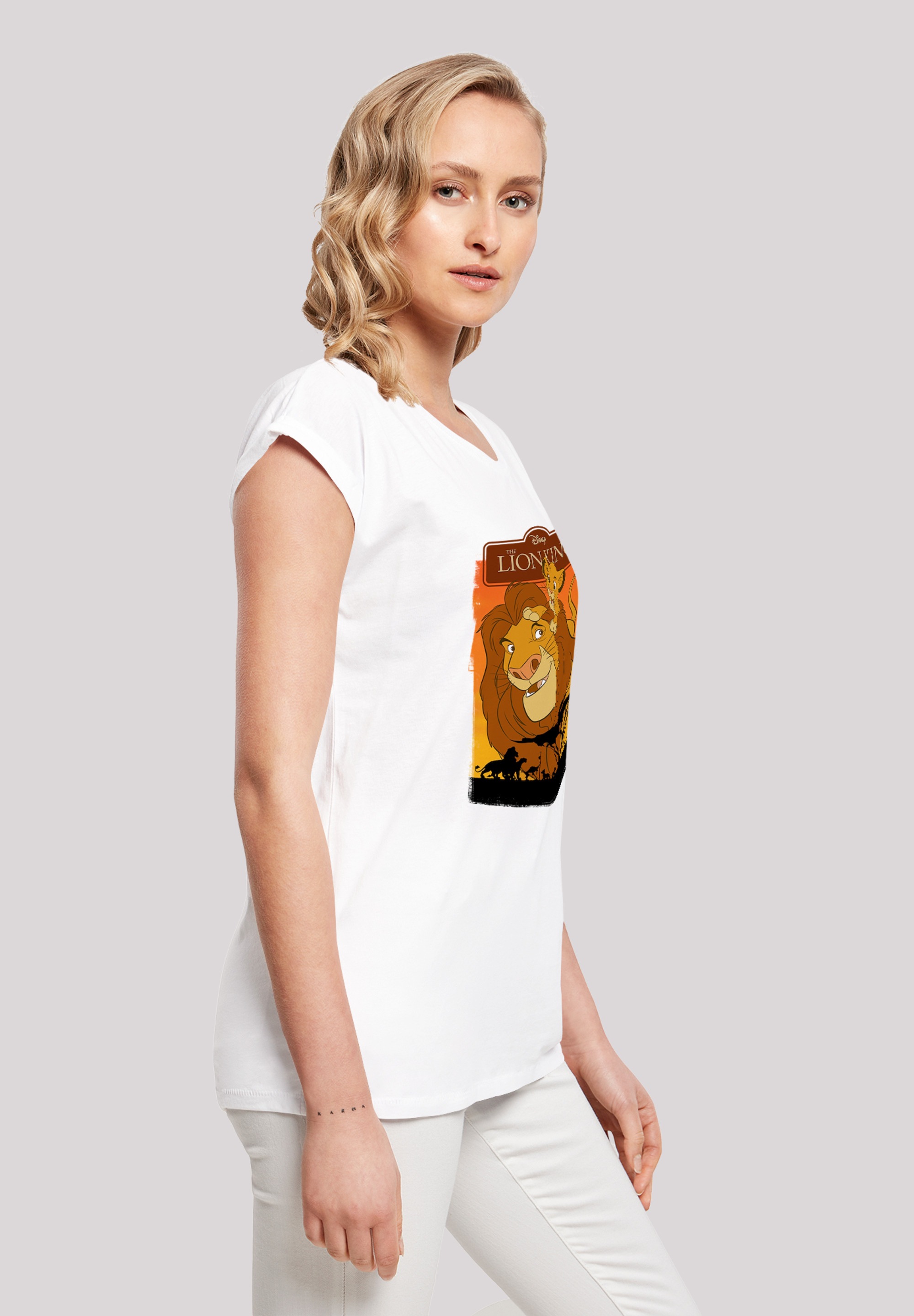 F4NT4STIC T-Shirt »'Disney König der Löwen Simba und Mufasa'«, Damen,Premium Merch,Regular-Fit,Kurze Ärmel,Bedruckt