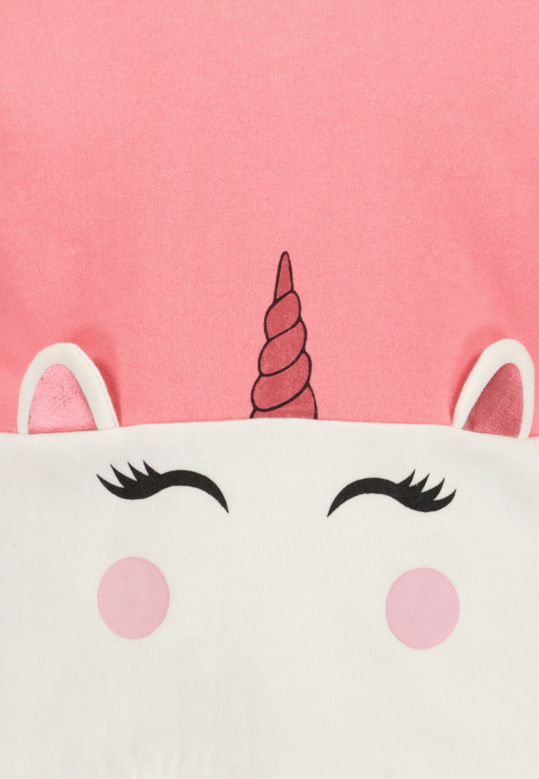 Thumbnail - Blue Seven Kapuzensweatshirt mit süßem Einhorn-Motiv mit bewegter Applikation